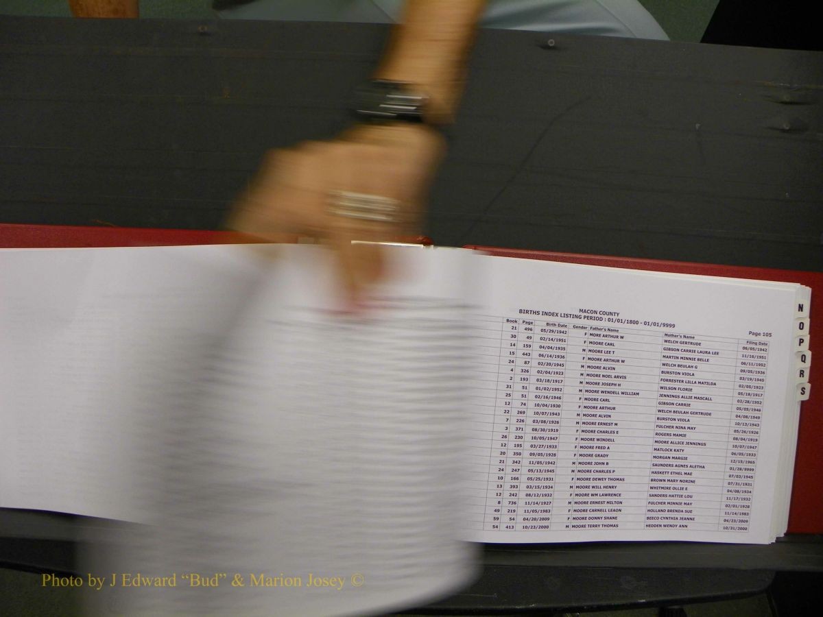 Macon Births, A-Z, 1915-2008 411.JPG
