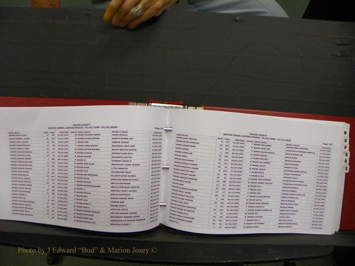 Macon Births, A-Z, 1915-2008 412.JPG