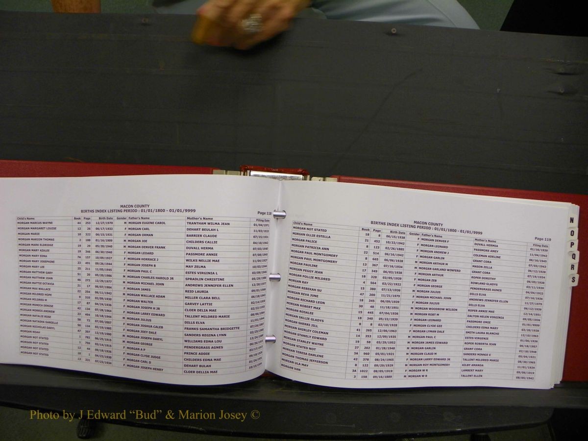 Macon Births, A-Z, 1915-2008 418.JPG