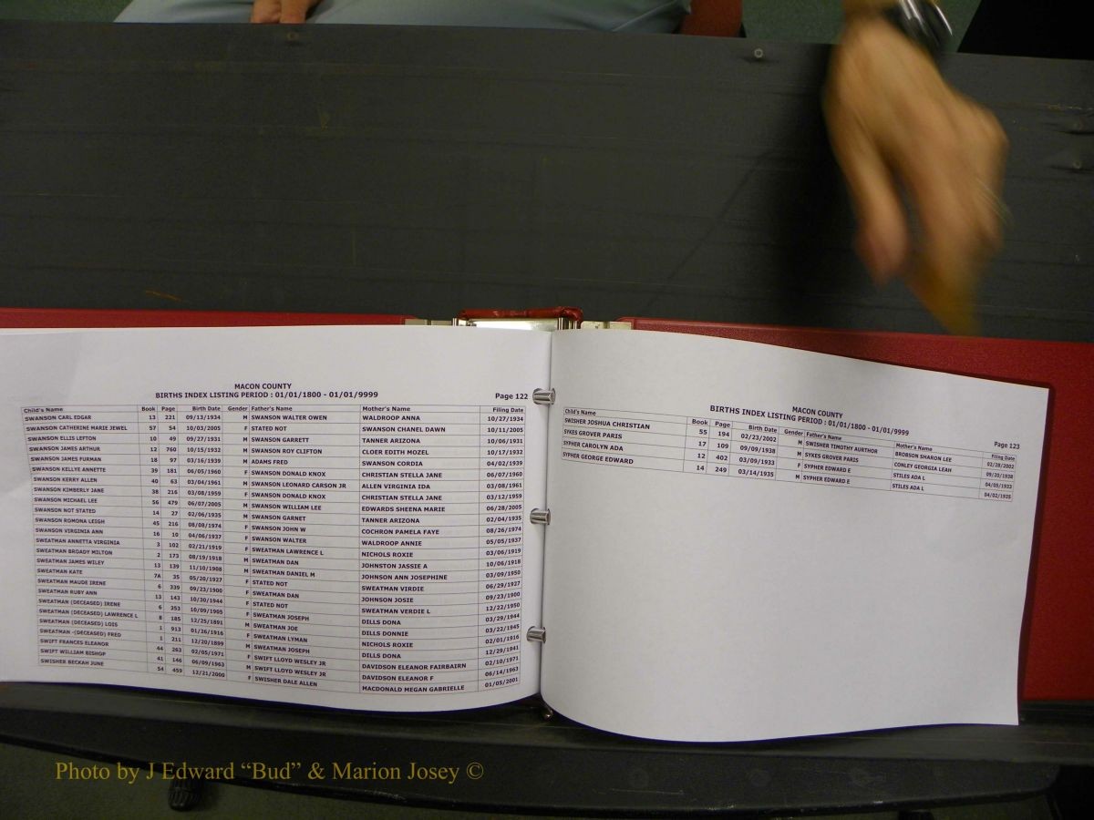 Macon Births, A-Z, 1915-2008 579.JPG