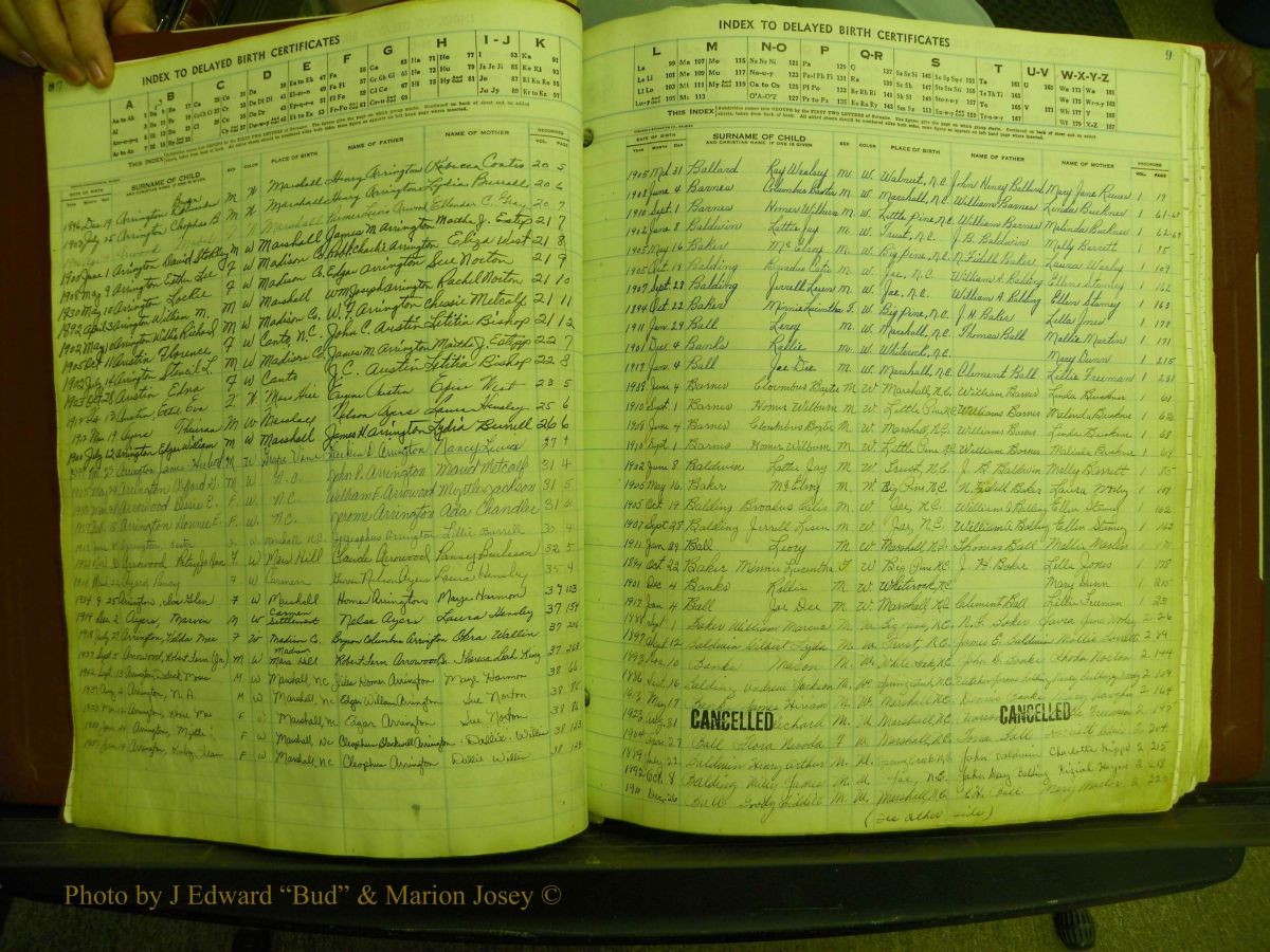 Madison Births, Delayed  + Book 1, A-K 009.JPG