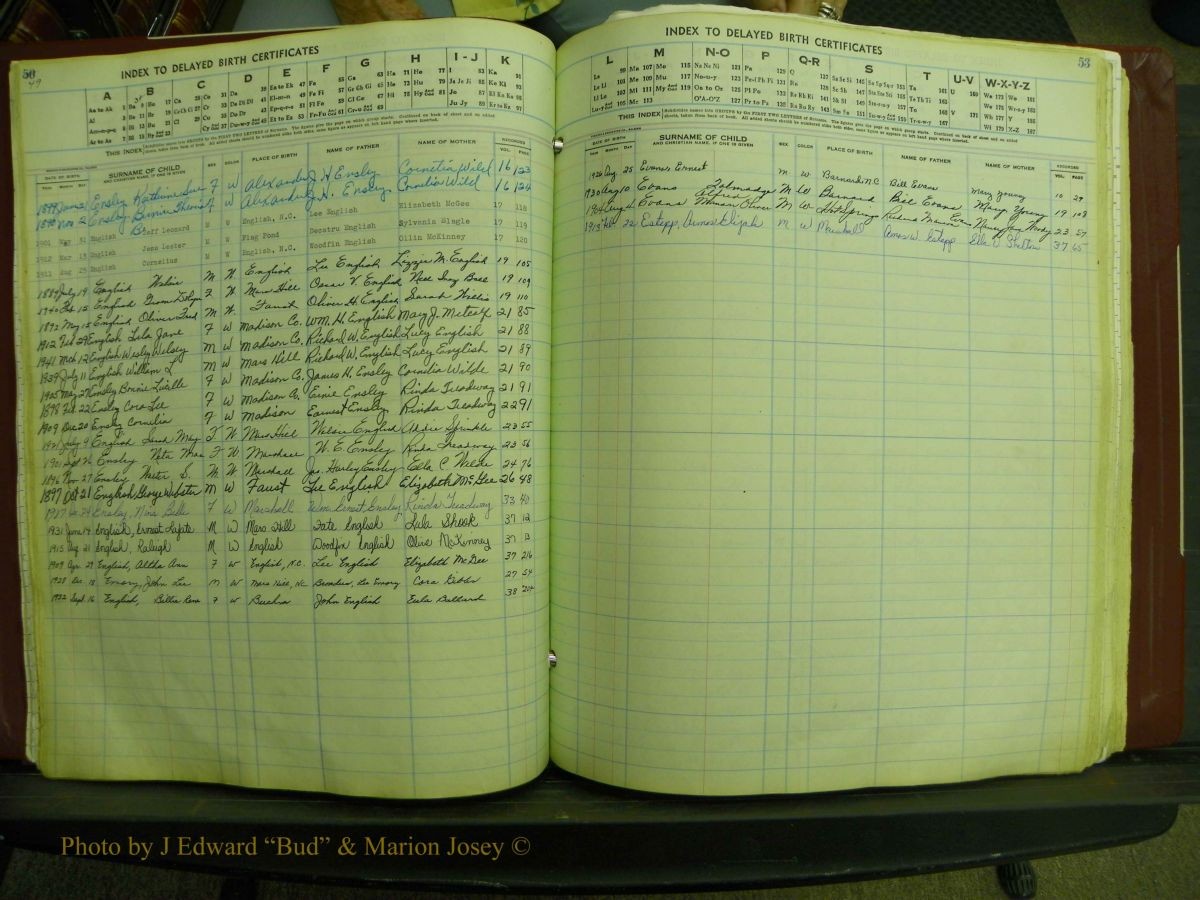 Madison Births, Delayed  + Book 1, A-K 059.JPG