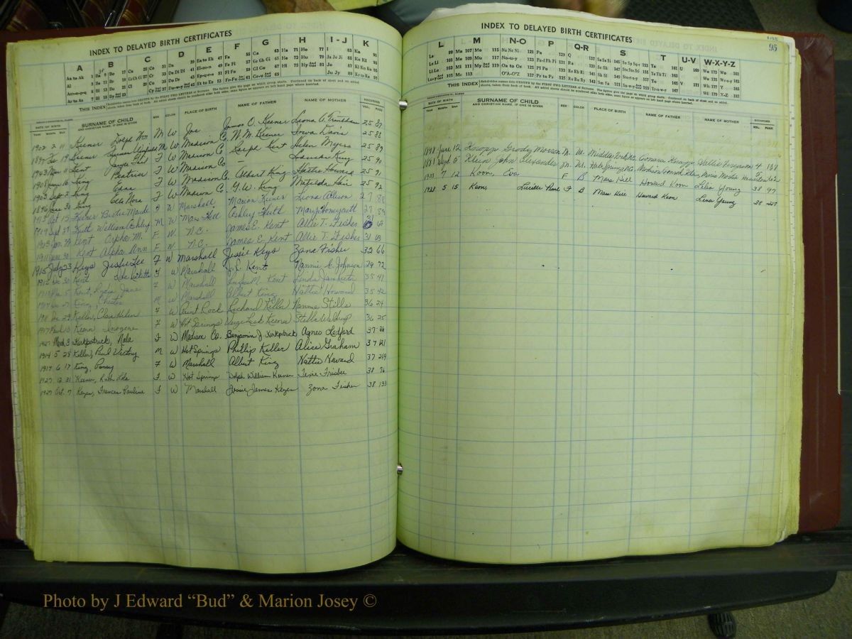Madison Births, Delayed  + Book 1, A-K 097.JPG