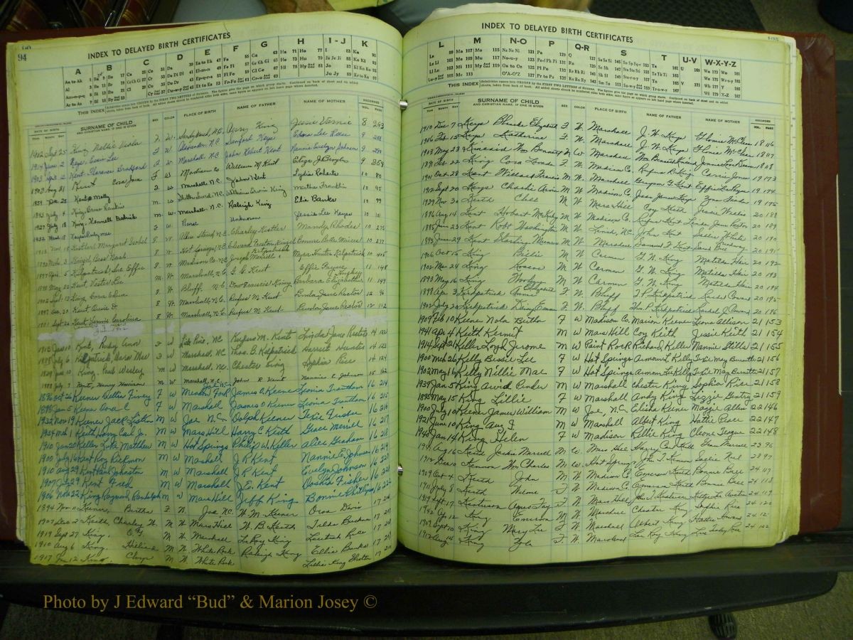Madison Births, Delayed  + Book 1, A-K 098.JPG