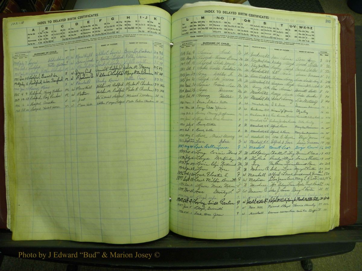 Madison Births, Delayed  + Book 1, A-K 104.JPG