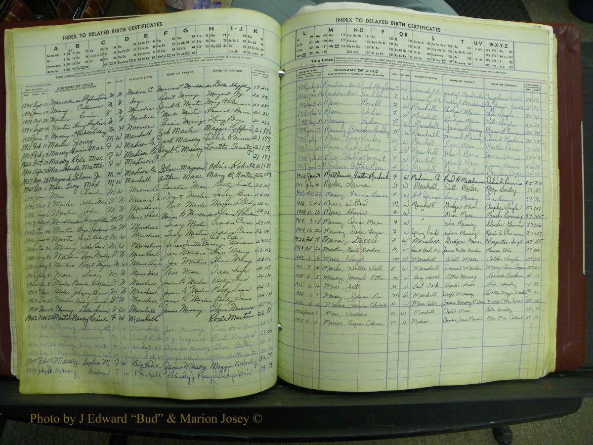 Madison Births, Delayed  + Book 1, A-K 107.JPG