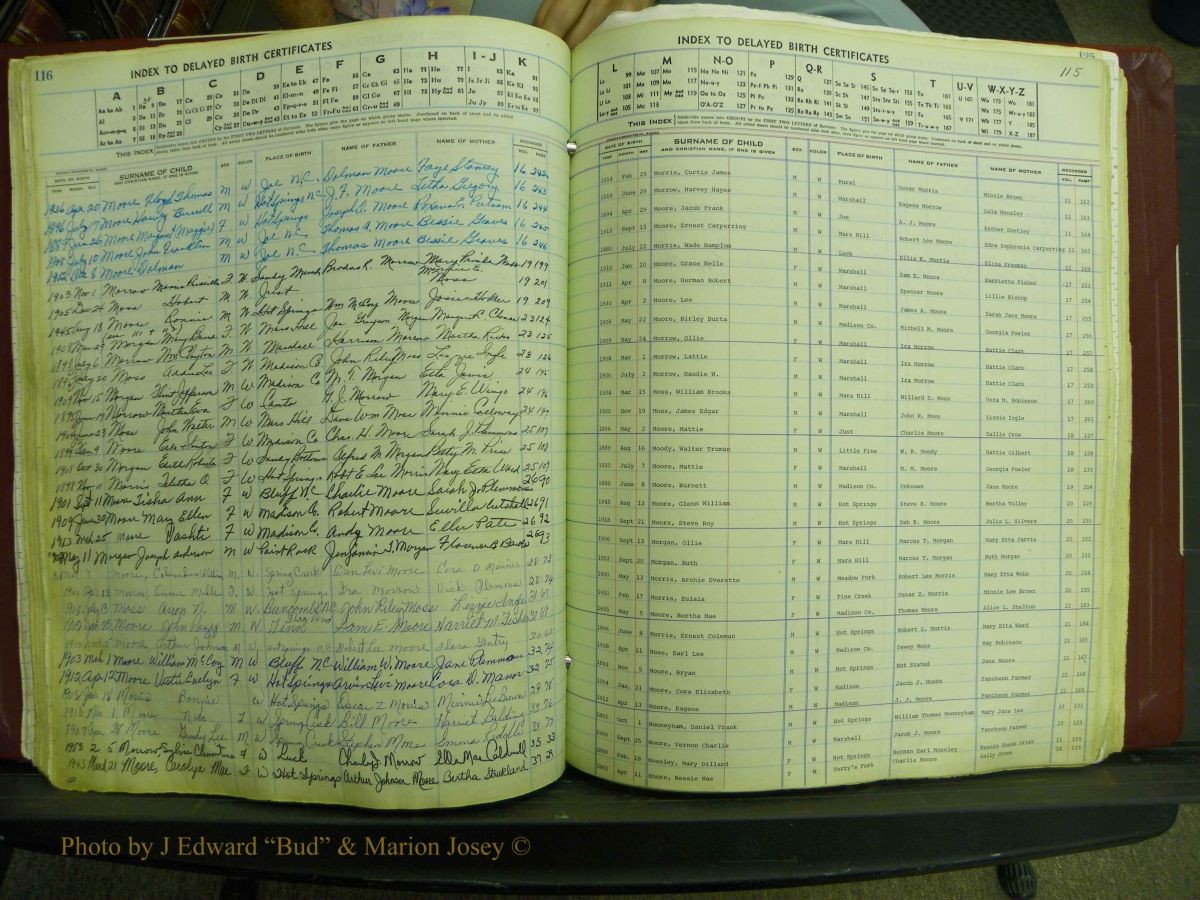 Madison Births, Delayed  + Book 1, A-K 115.JPG