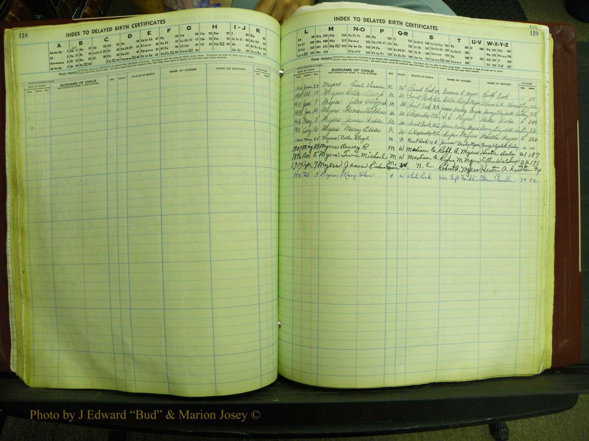 Madison Births, Delayed  + Book 1, A-K 118.JPG