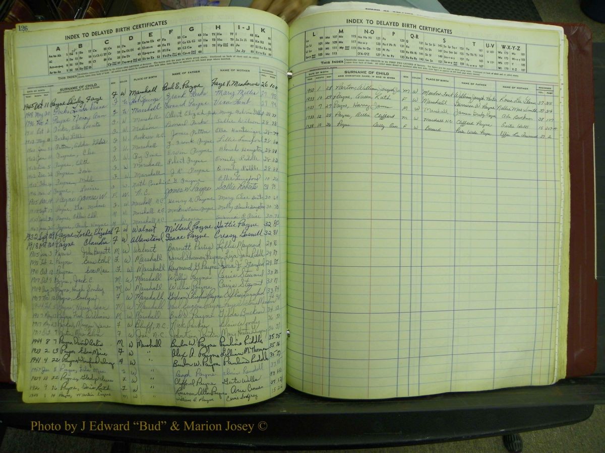 Madison Births, Delayed  + Book 1, A-K 126.JPG