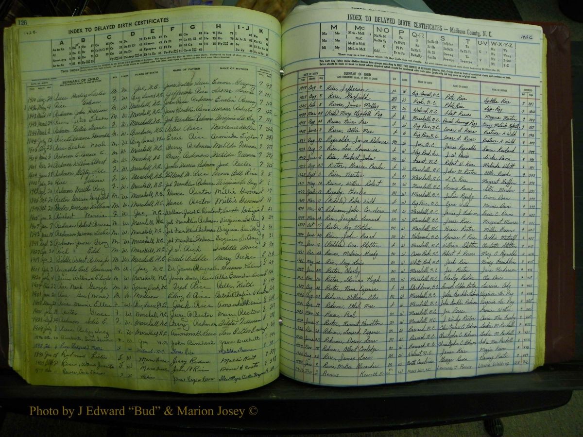 Madison Births, Delayed  + Book 1, A-K 142.JPG