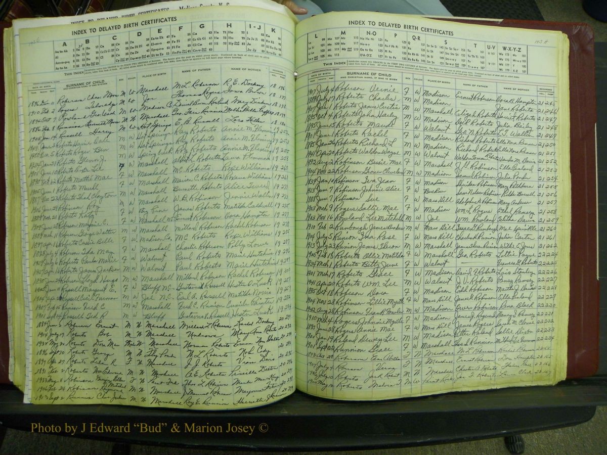 Madison Births, Delayed  + Book 1, A-K 154.JPG
