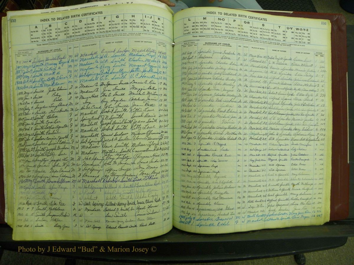 Madison Births, Delayed  + Book 1, A-K 167.JPG