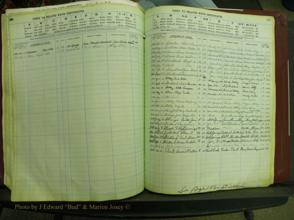 Madison Births, Delayed  + Book 1, A-K 171.JPG