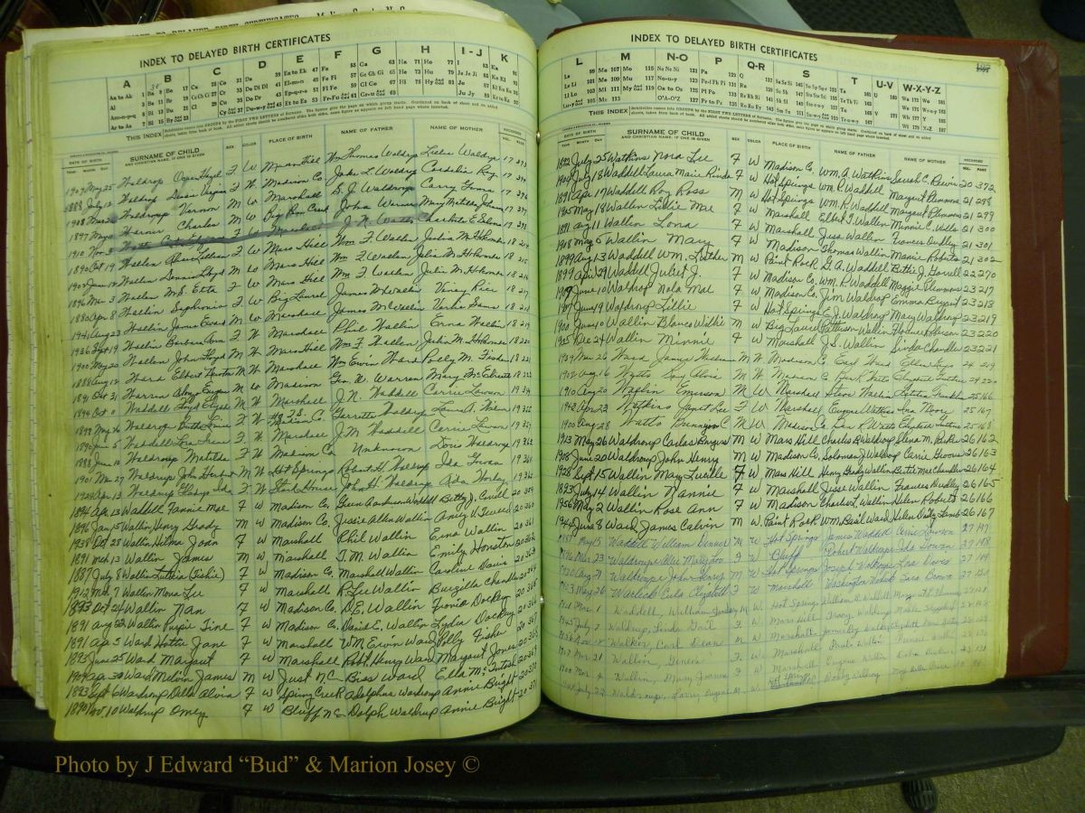 Madison Births, Delayed  + Book 1, A-K 186.JPG