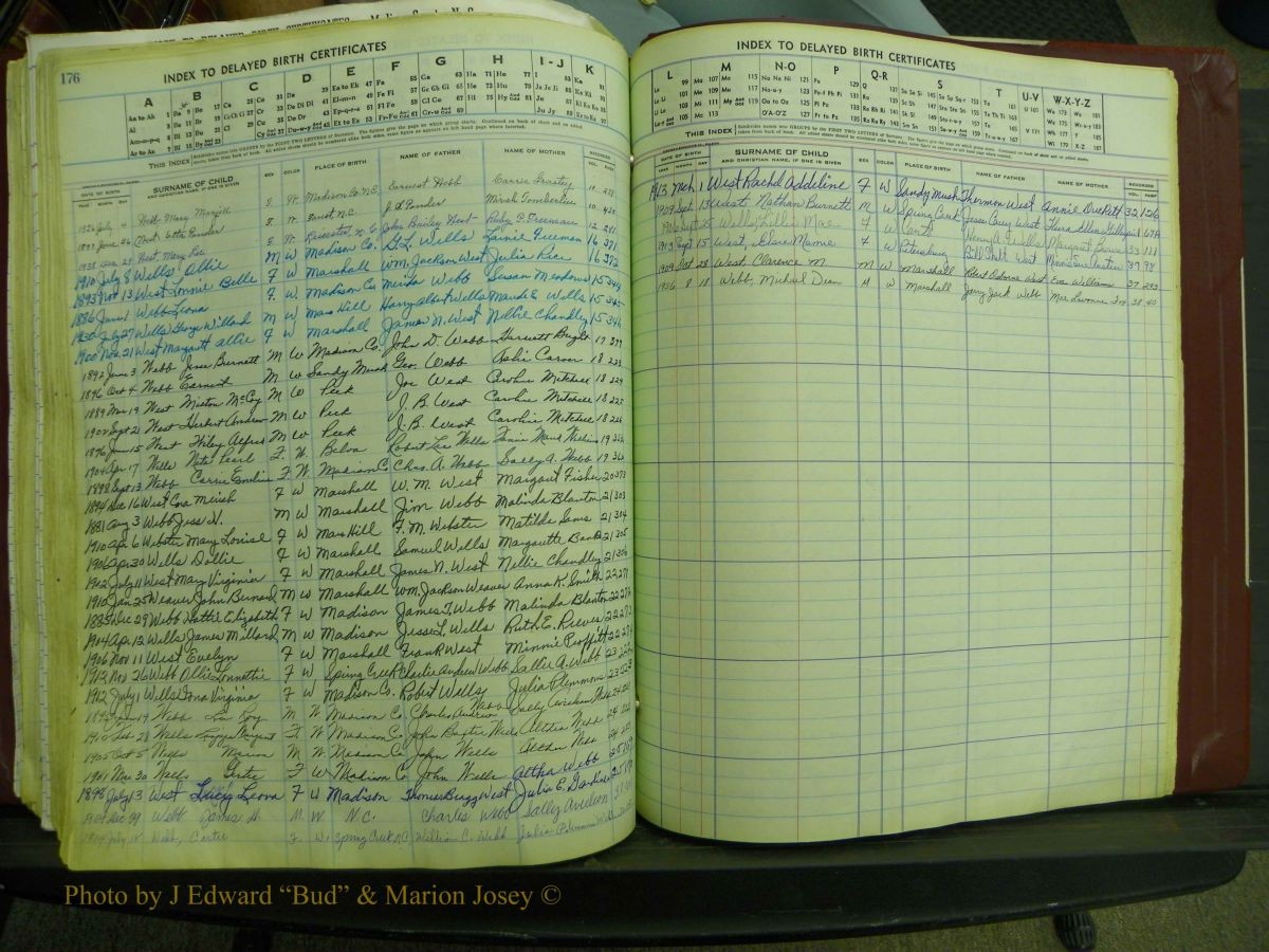 Madison Births, Delayed  + Book 1, A-K 187.JPG