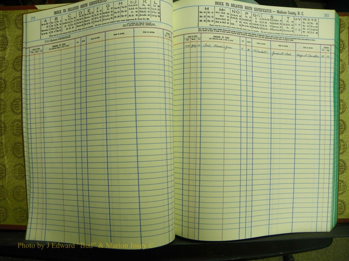 Madison Births & Deaths, Book 2, L-Z, + Delayed Book 2 377.JPG