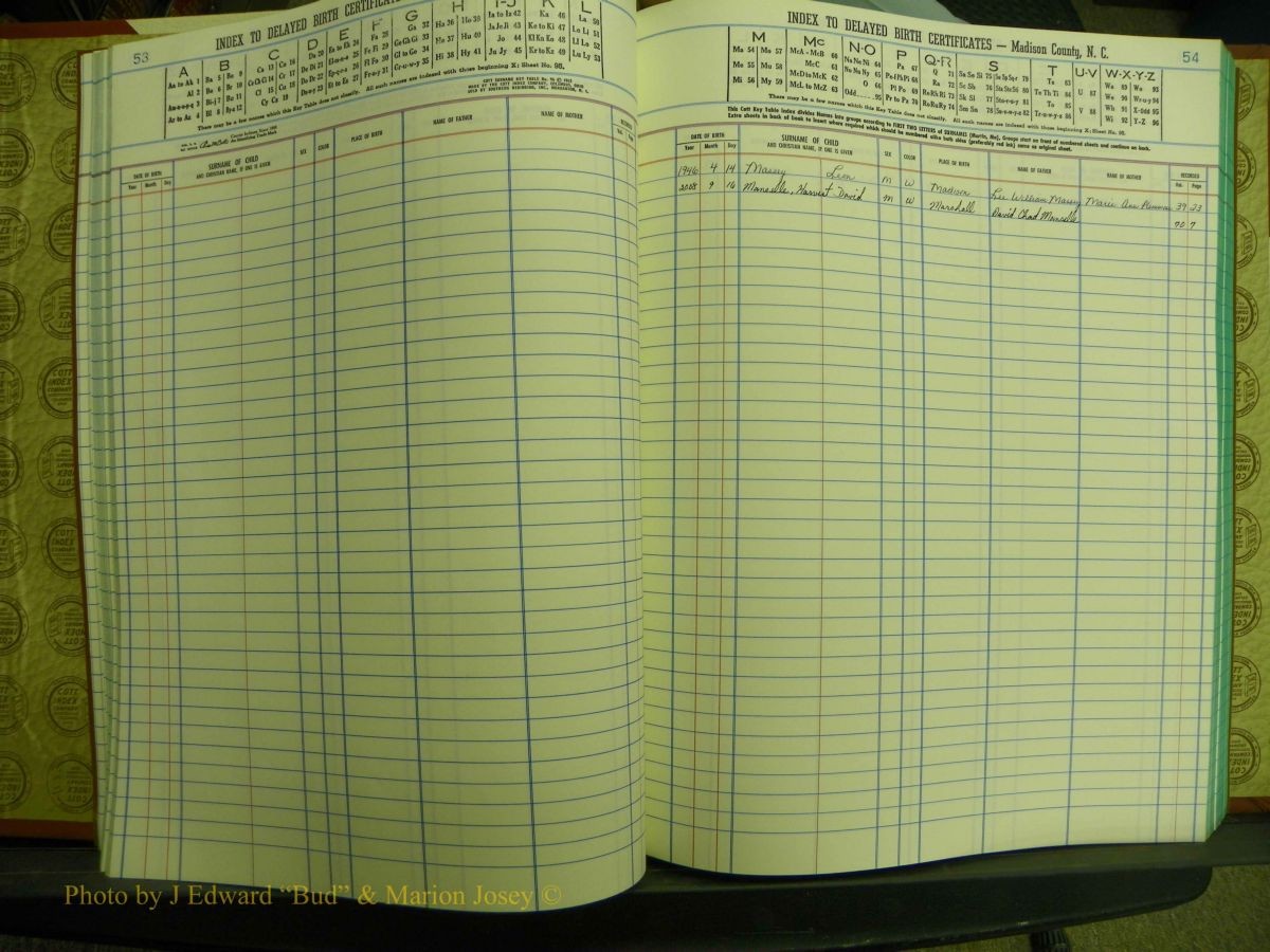 Madison Births & Deaths, Book 2, L-Z, + Delayed Book 2 382.JPG