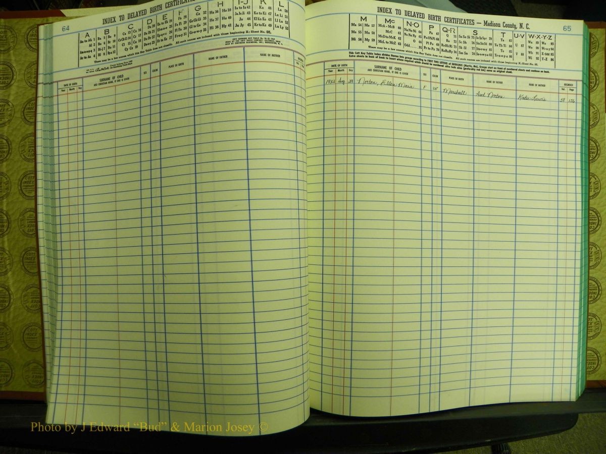 Madison Births & Deaths, Book 2, L-Z, + Delayed Book 2 384.JPG