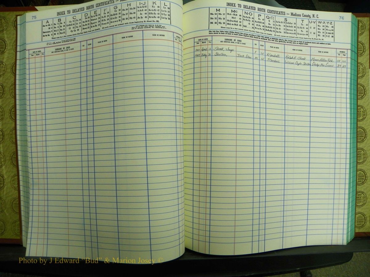 Madison Births & Deaths, Book 2, L-Z, + Delayed Book 2 388.JPG