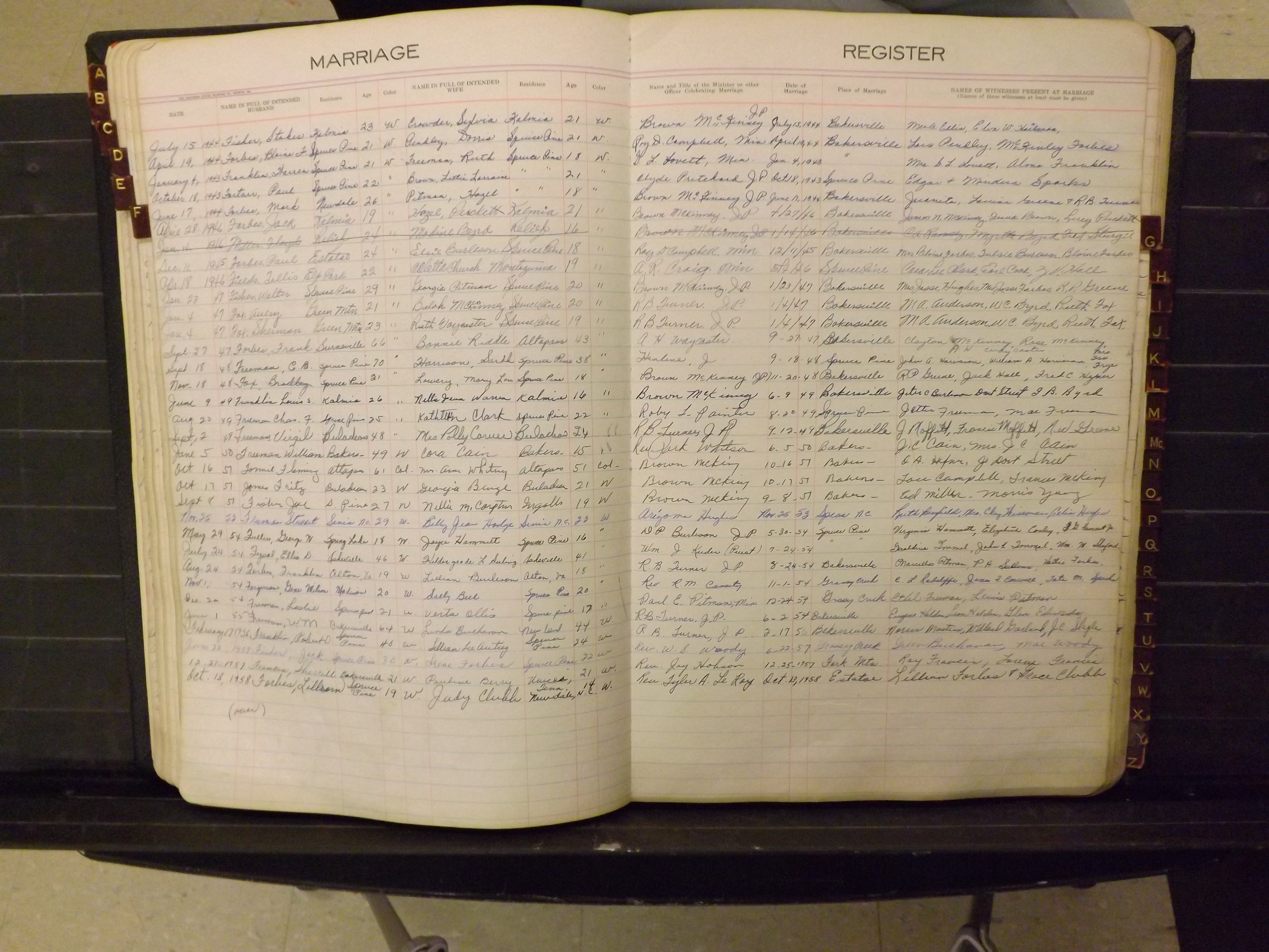 Mitchell Co, NC, Marriages, A-Z, 1935-1959 (125).JPG