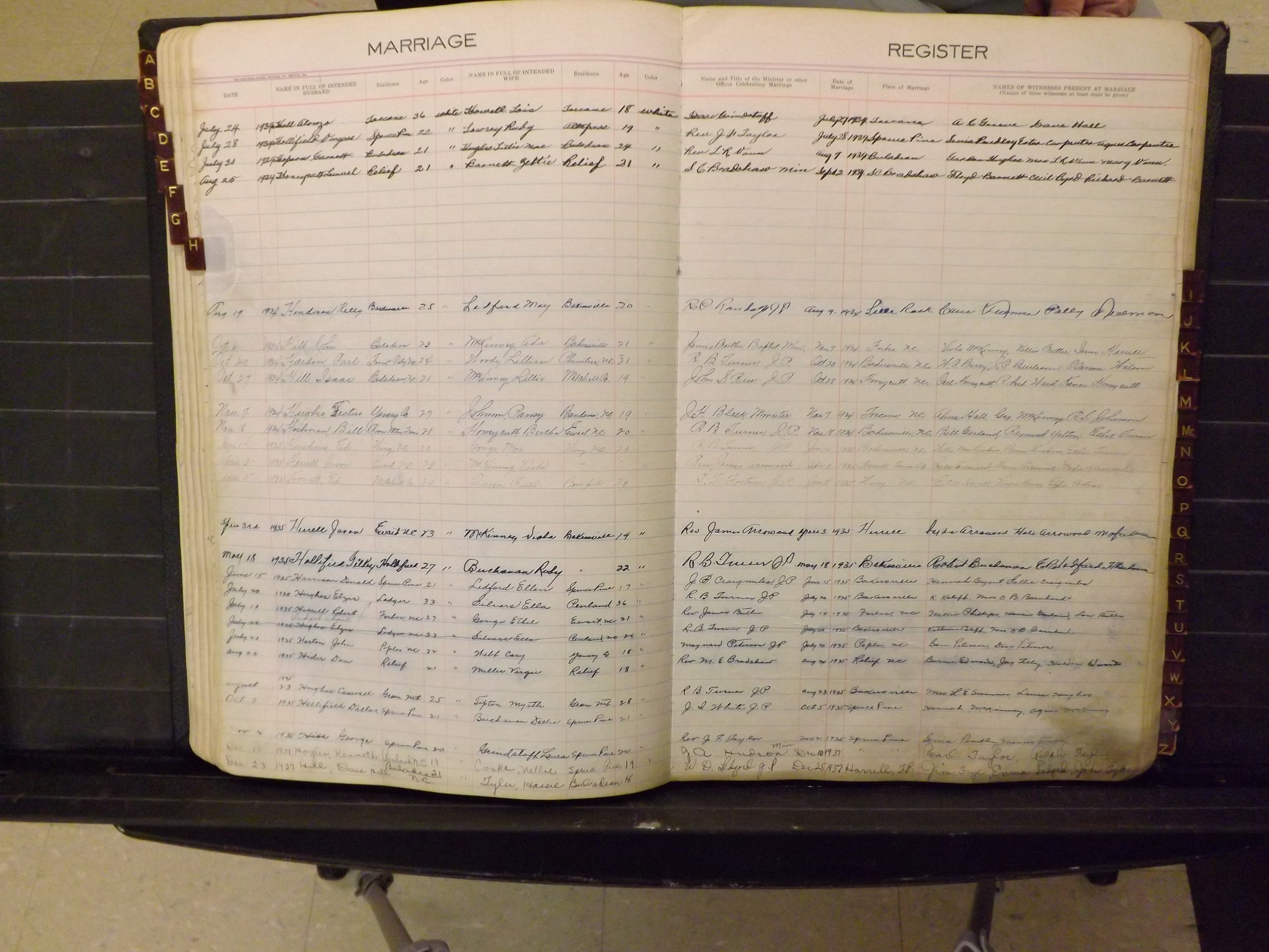 Mitchell Co, NC, Marriages, A-Z, 1935-1959 (133).JPG