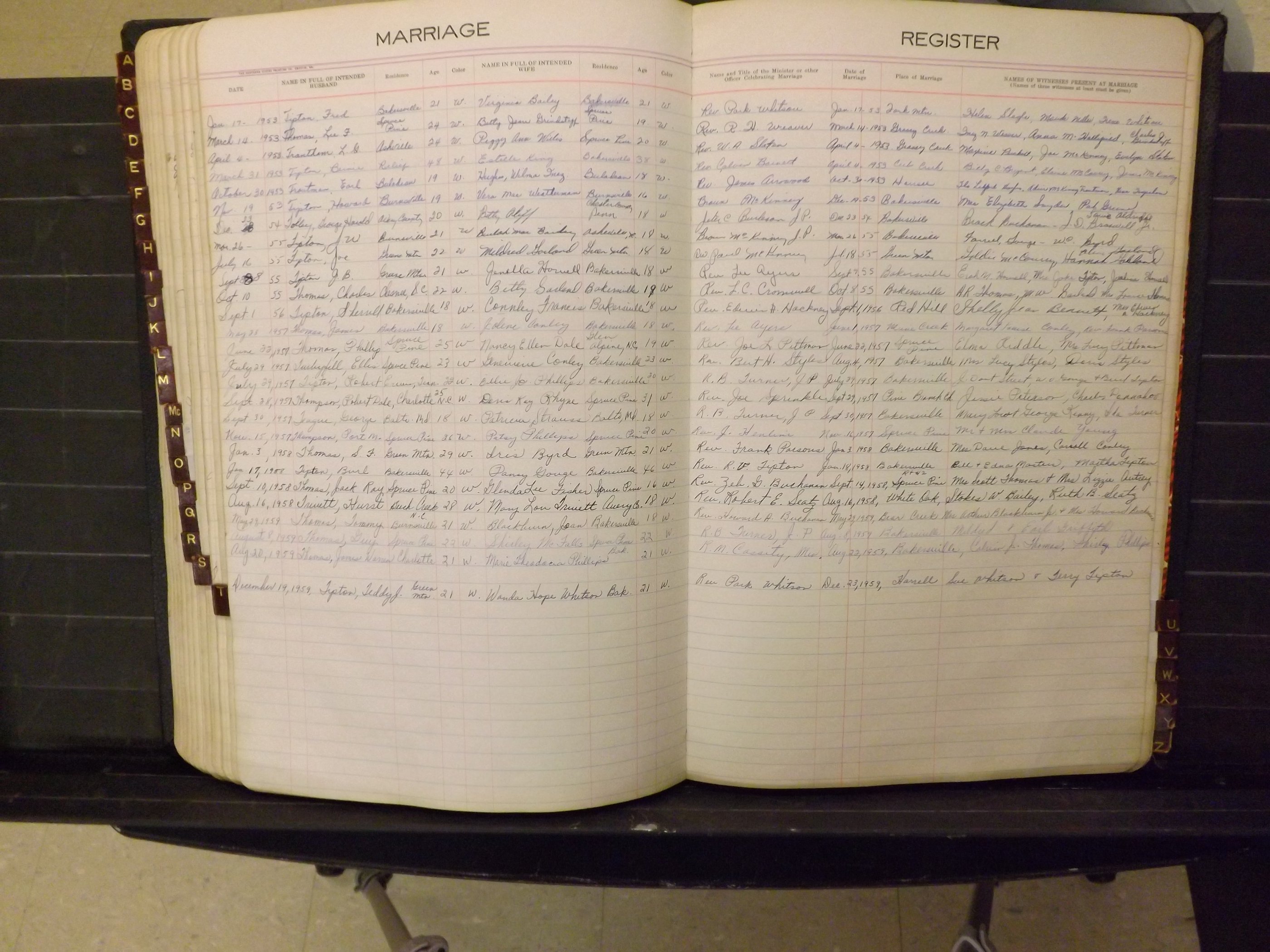 Mitchell Co, NC, Marriages, A-Z, 1935-1959 (175).JPG