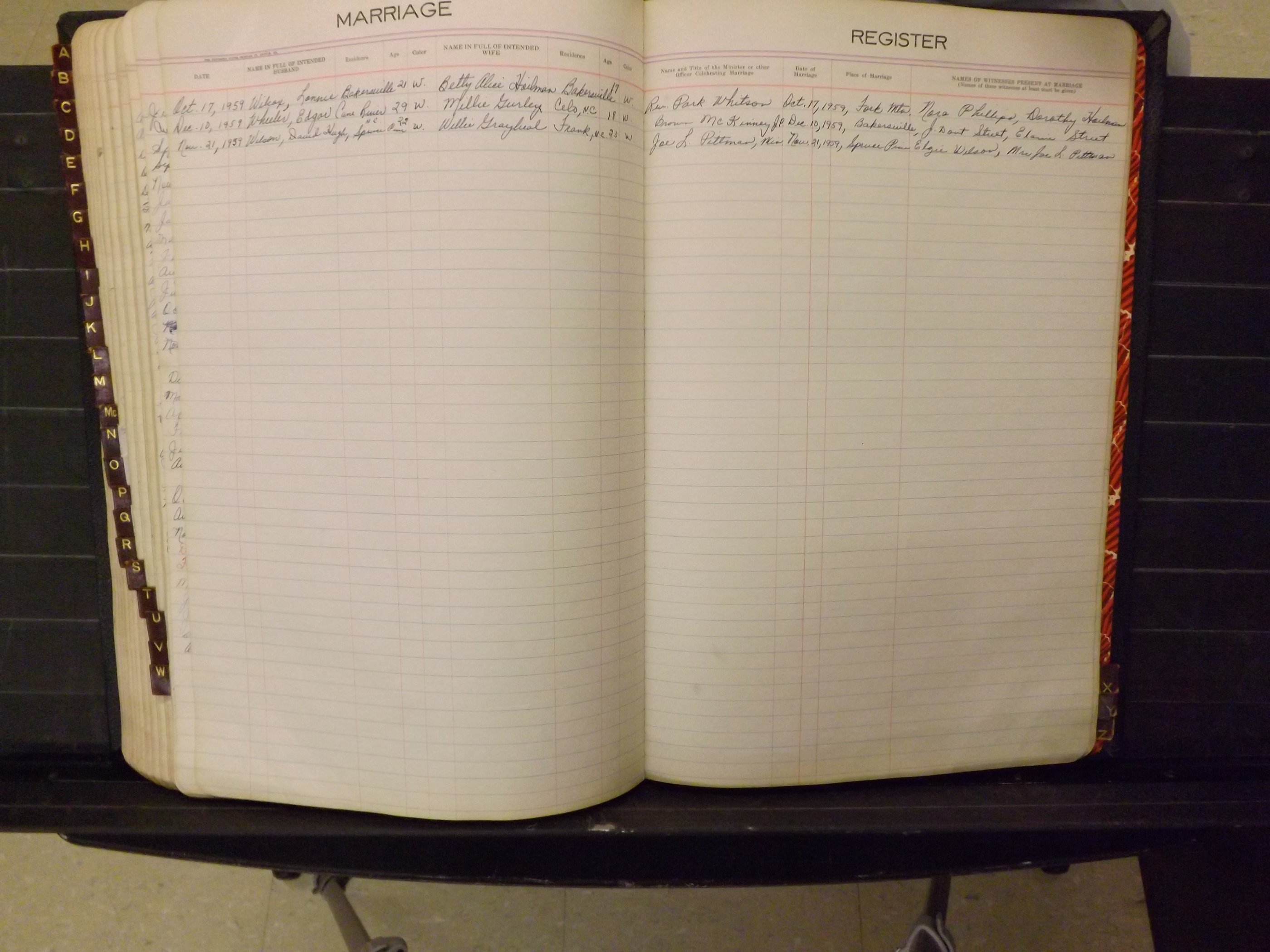 Mitchell Co, NC, Marriages, A-Z, 1935-1959 (184).JPG