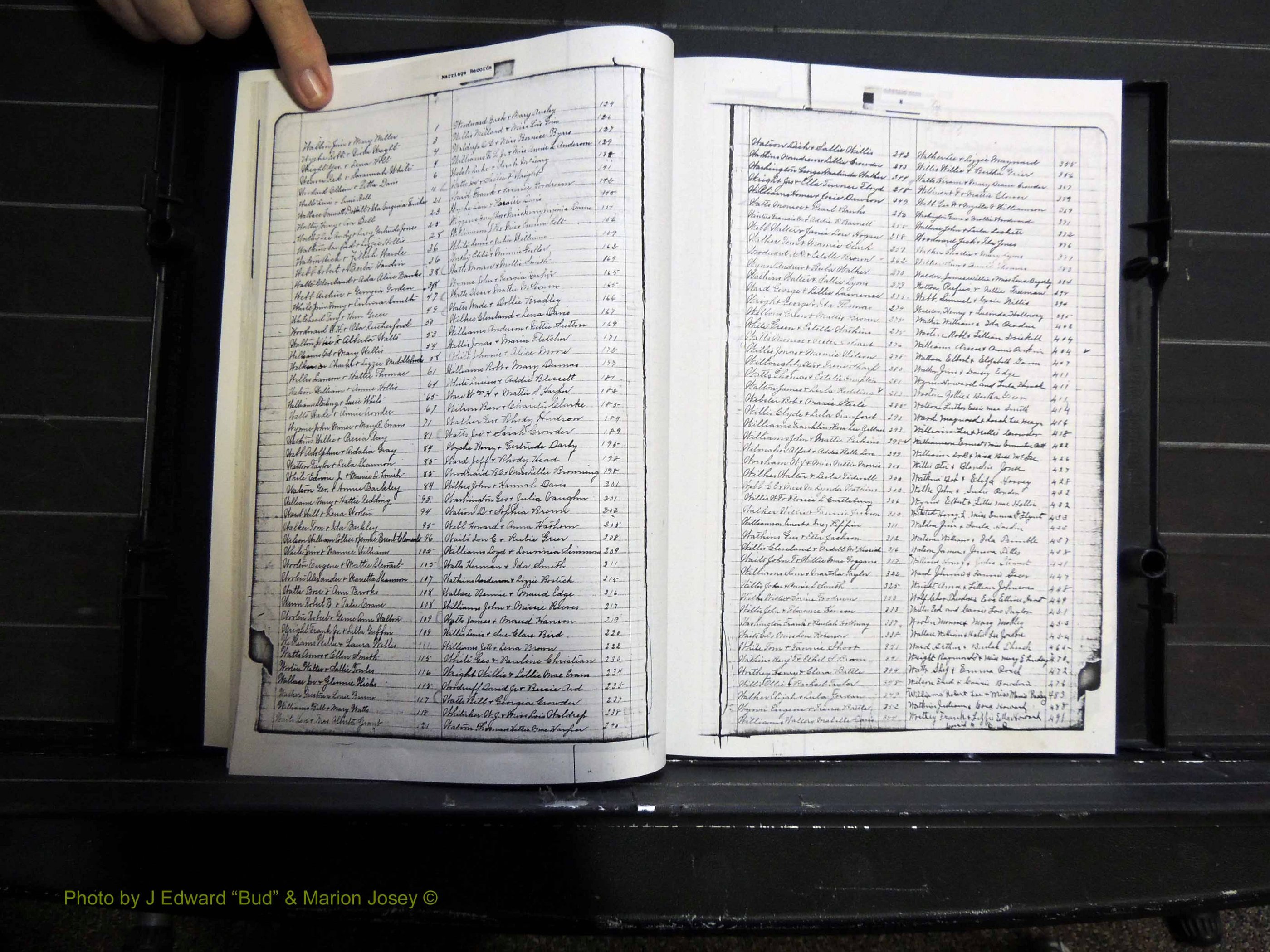 Monroe Co, GA, Marriages, Book H, 1907-1913 Index W.JPG