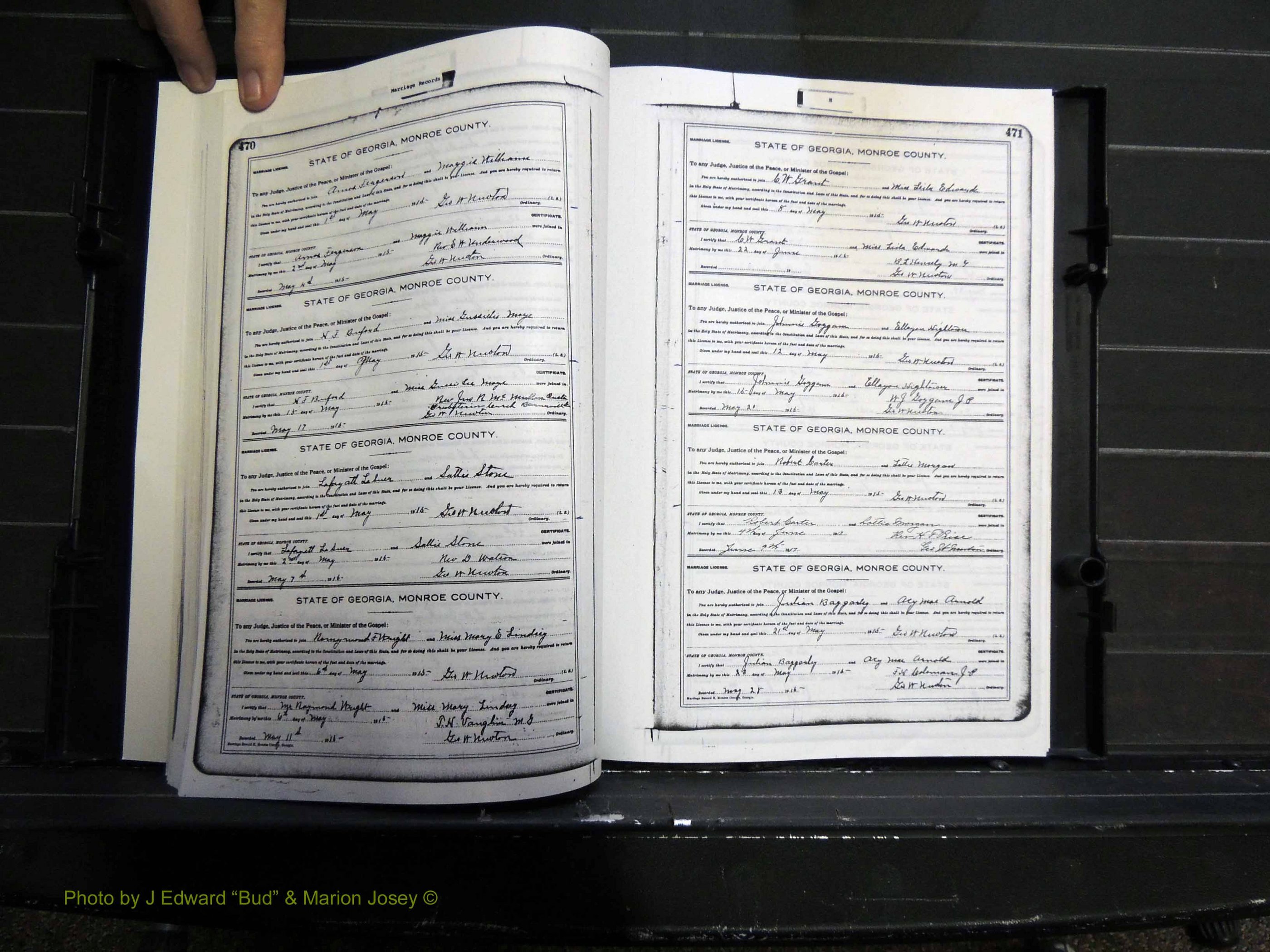 Monroe Co, GA, Marriages, Book H2, 1913-1916 pg 470-471.JPG