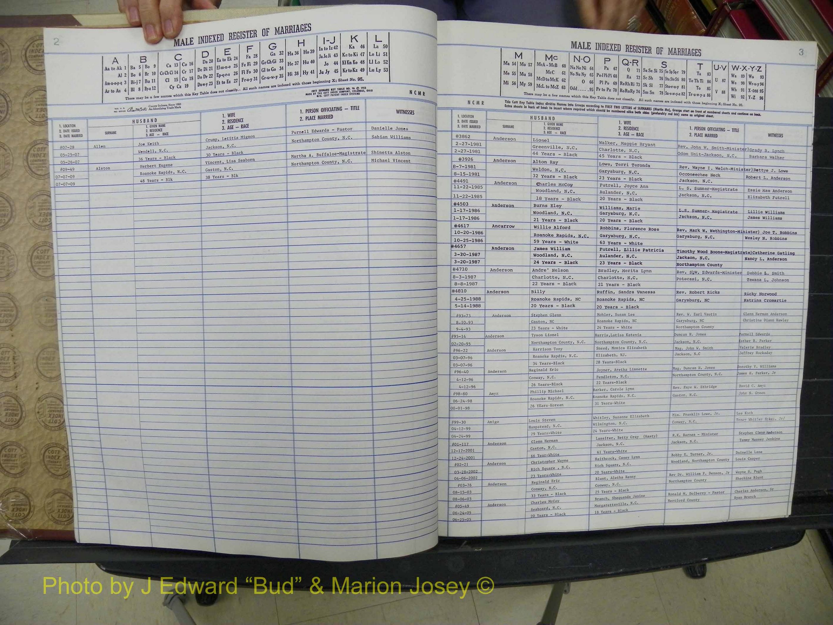 Northampton Marriages, A-Z, 1980-2009 (103).JPG