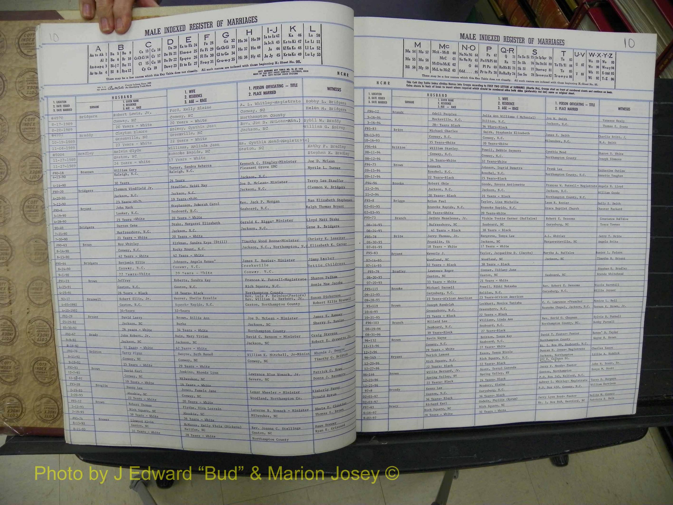 Northampton Marriages, A-Z, 1980-2009 (116).JPG