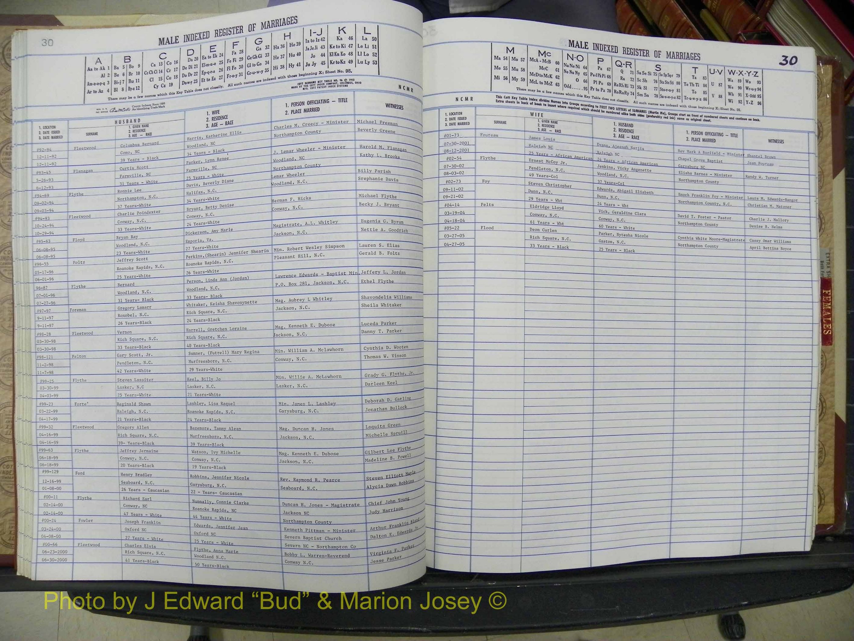 Northampton Marriages, A-Z, 1980-2009 (146).JPG