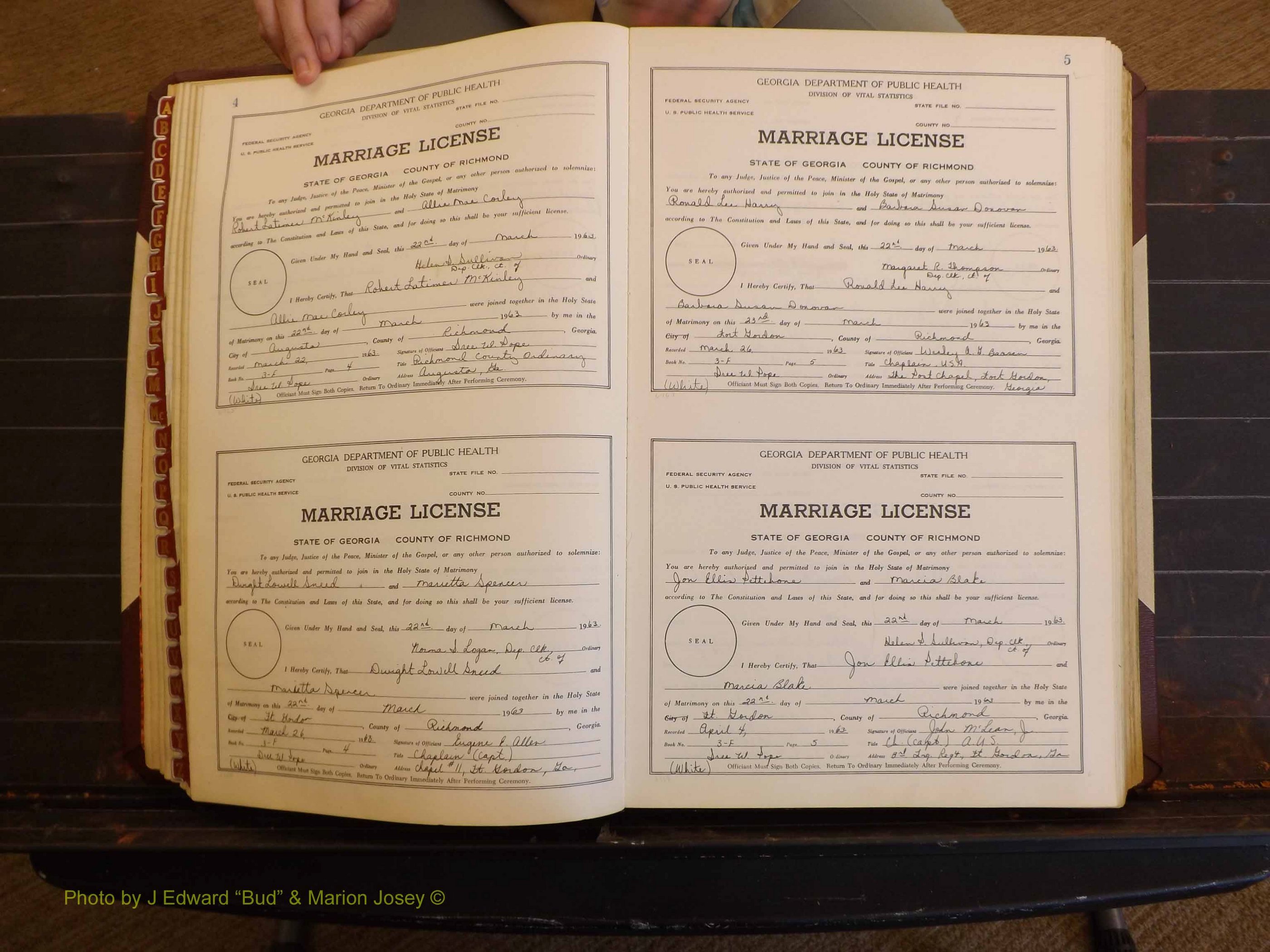 Richmond Marriages, 3F, 1963-1964 P 004-005.JPG