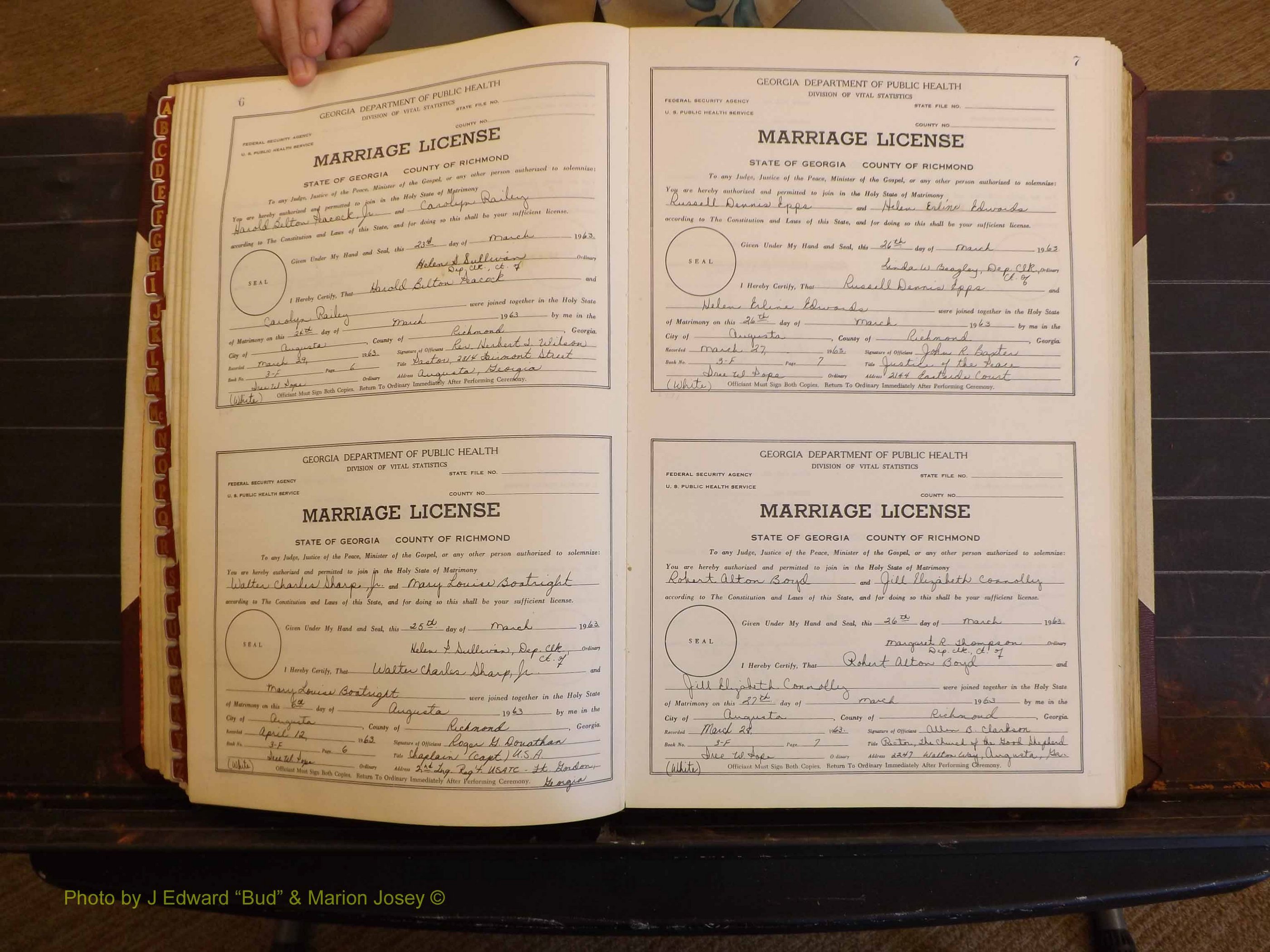Richmond Marriages, 3F, 1963-1964 P 006-007.JPG