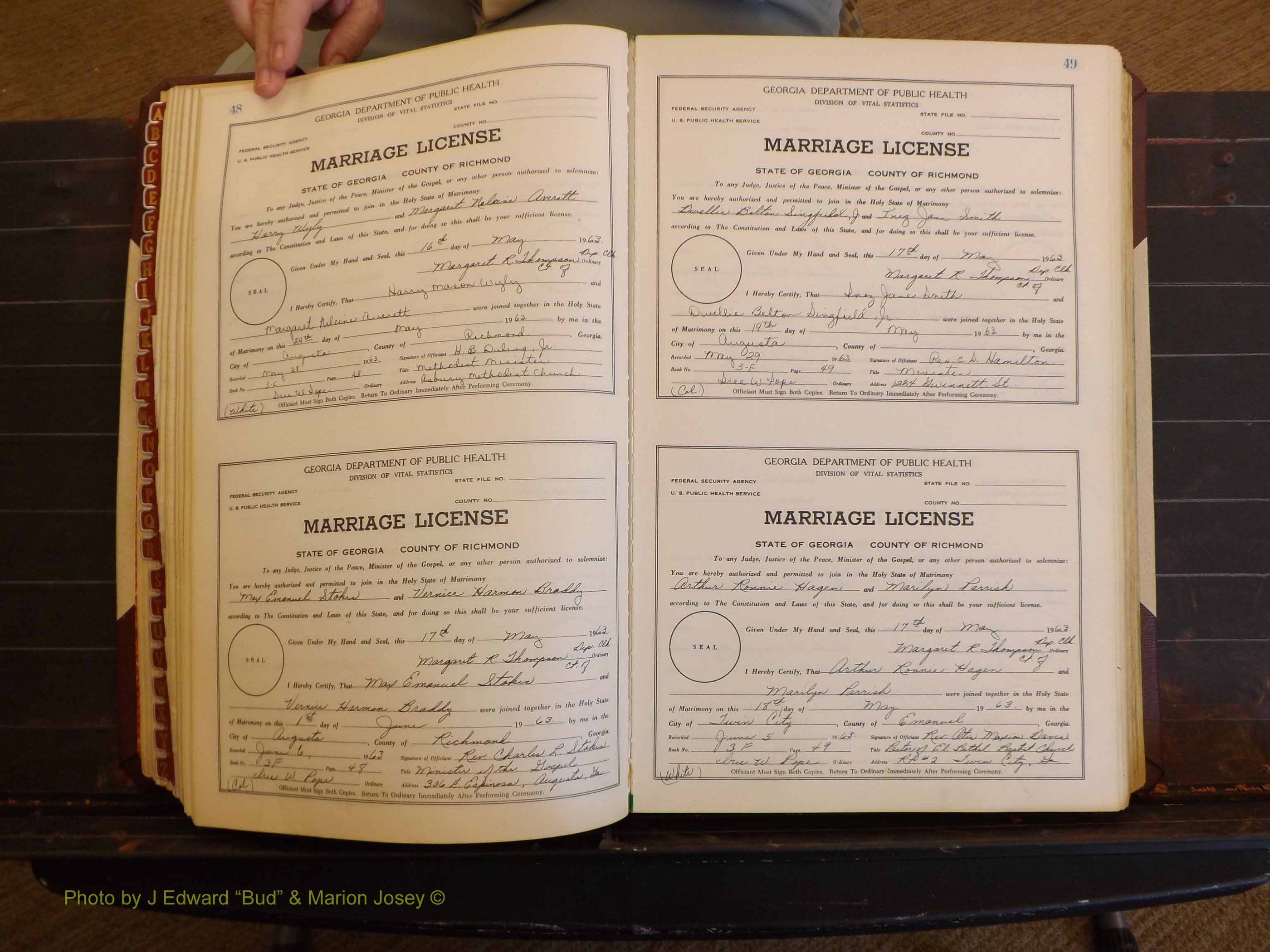 Richmond Marriages, 3F, 1963-1964 P 048-049.JPG