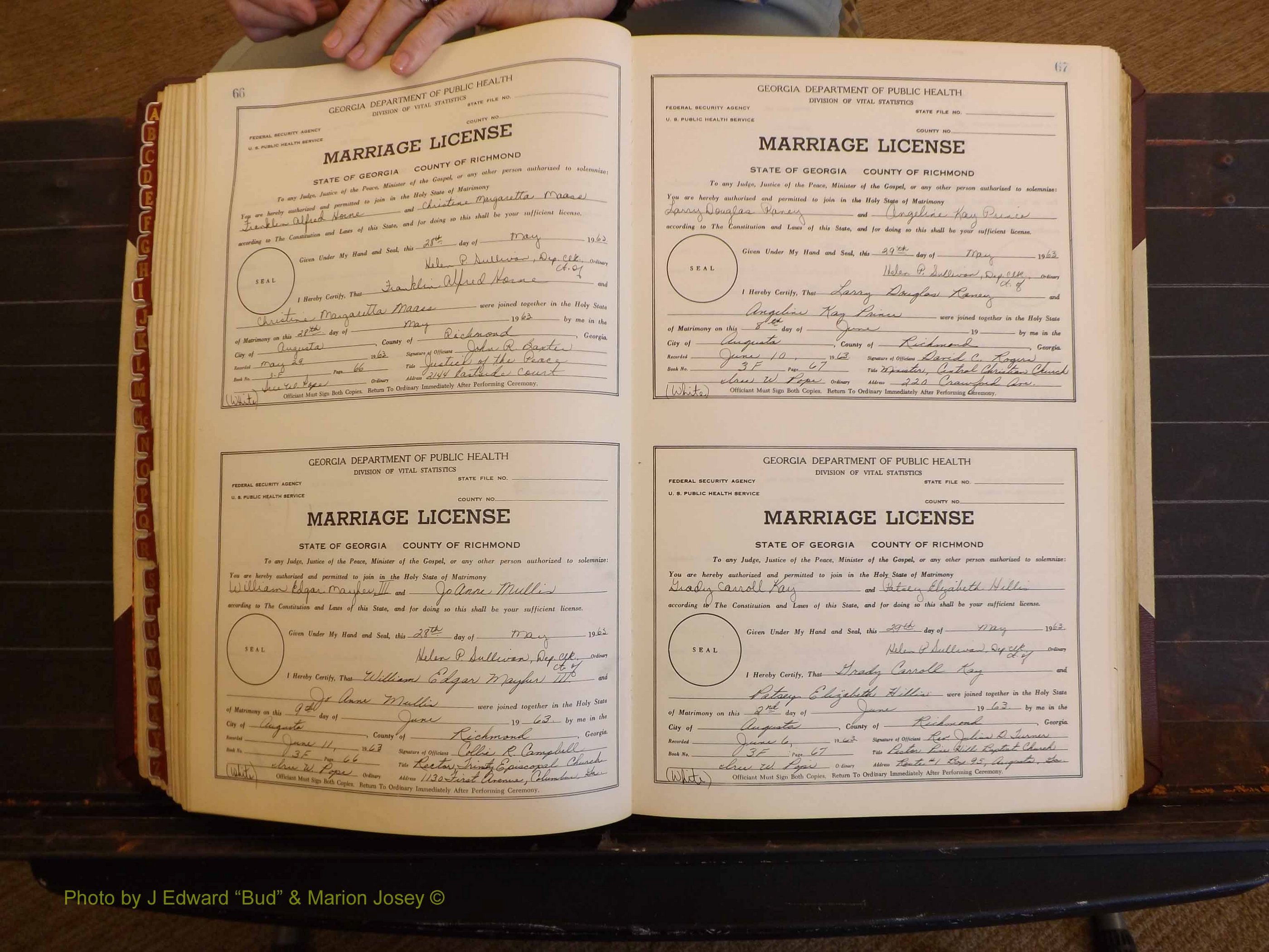 Richmond Marriages, 3F, 1963-1964 P 066-067.JPG