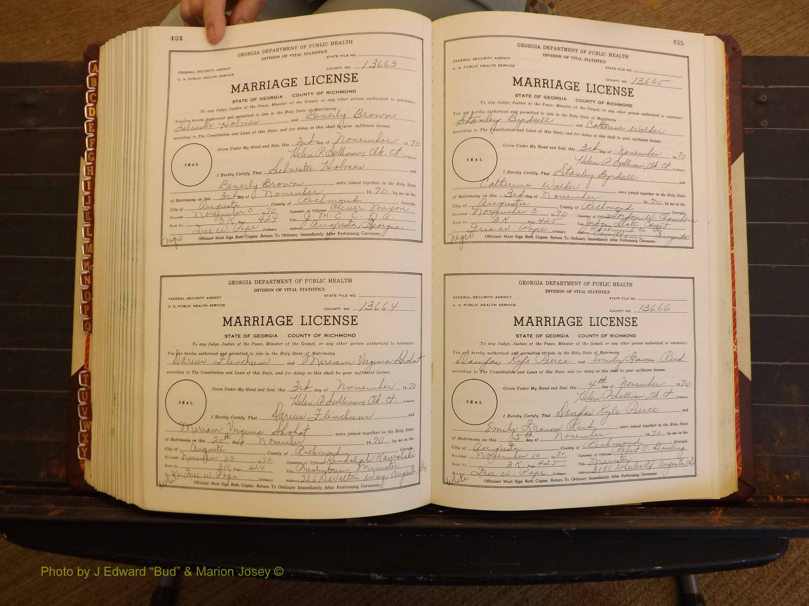 Richmond Marriages, 3K, 1970-1971 P 424-425.JPG