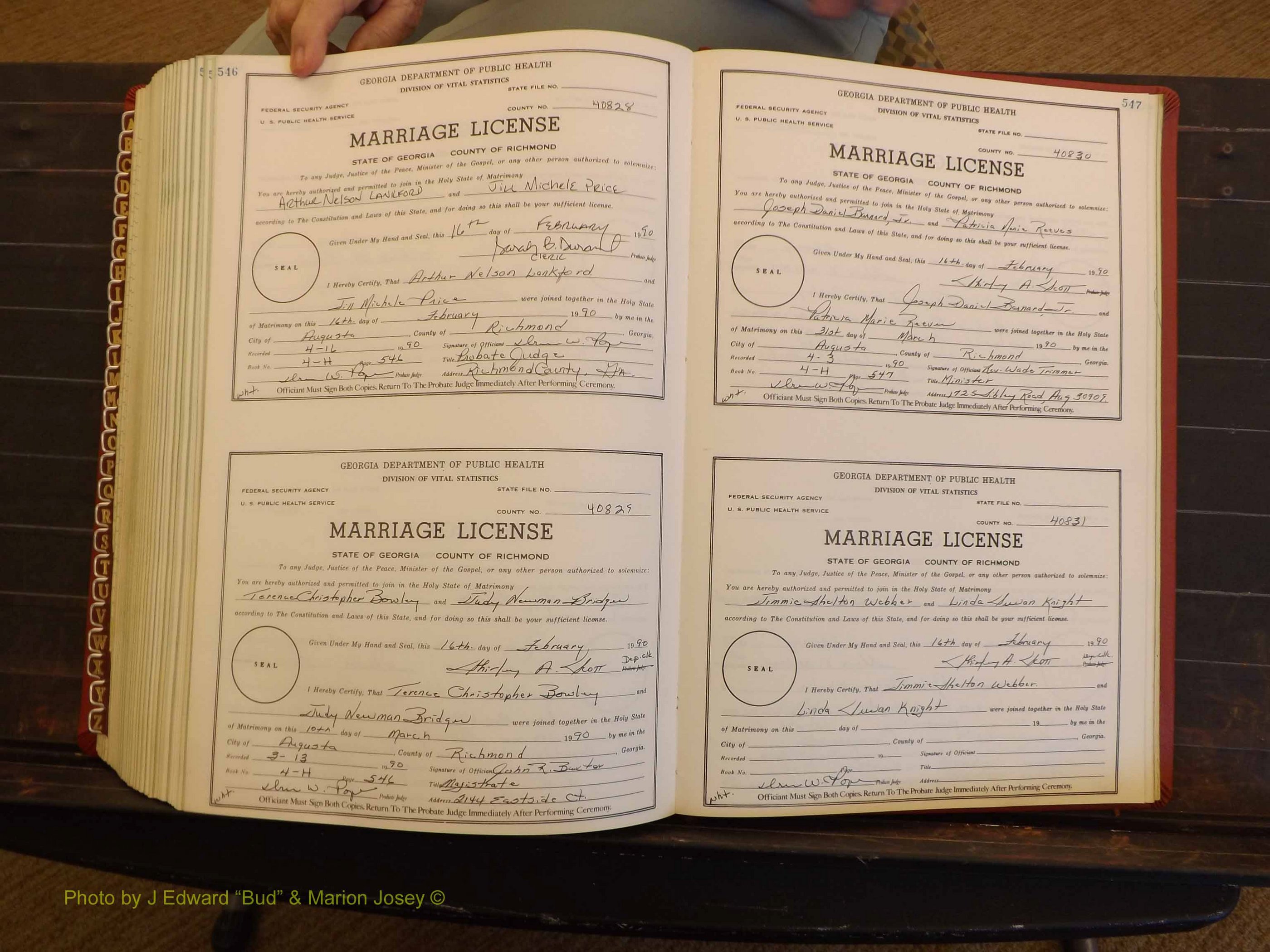 Richmond Marriages, 4H, 1989-1990 P 546-547.JPG