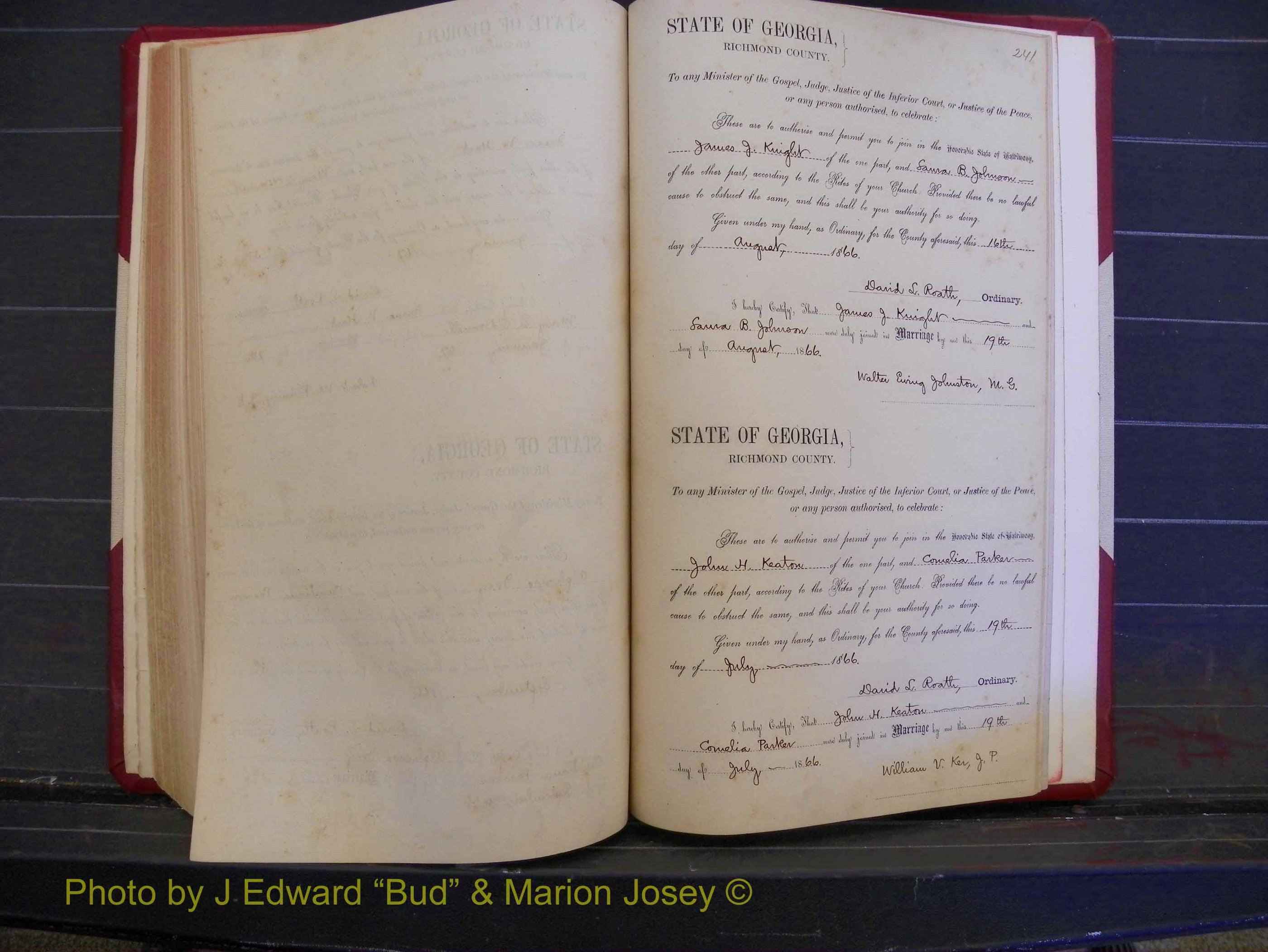 Richmond Marriages, Book E, 1861-1867 P 241.JPG