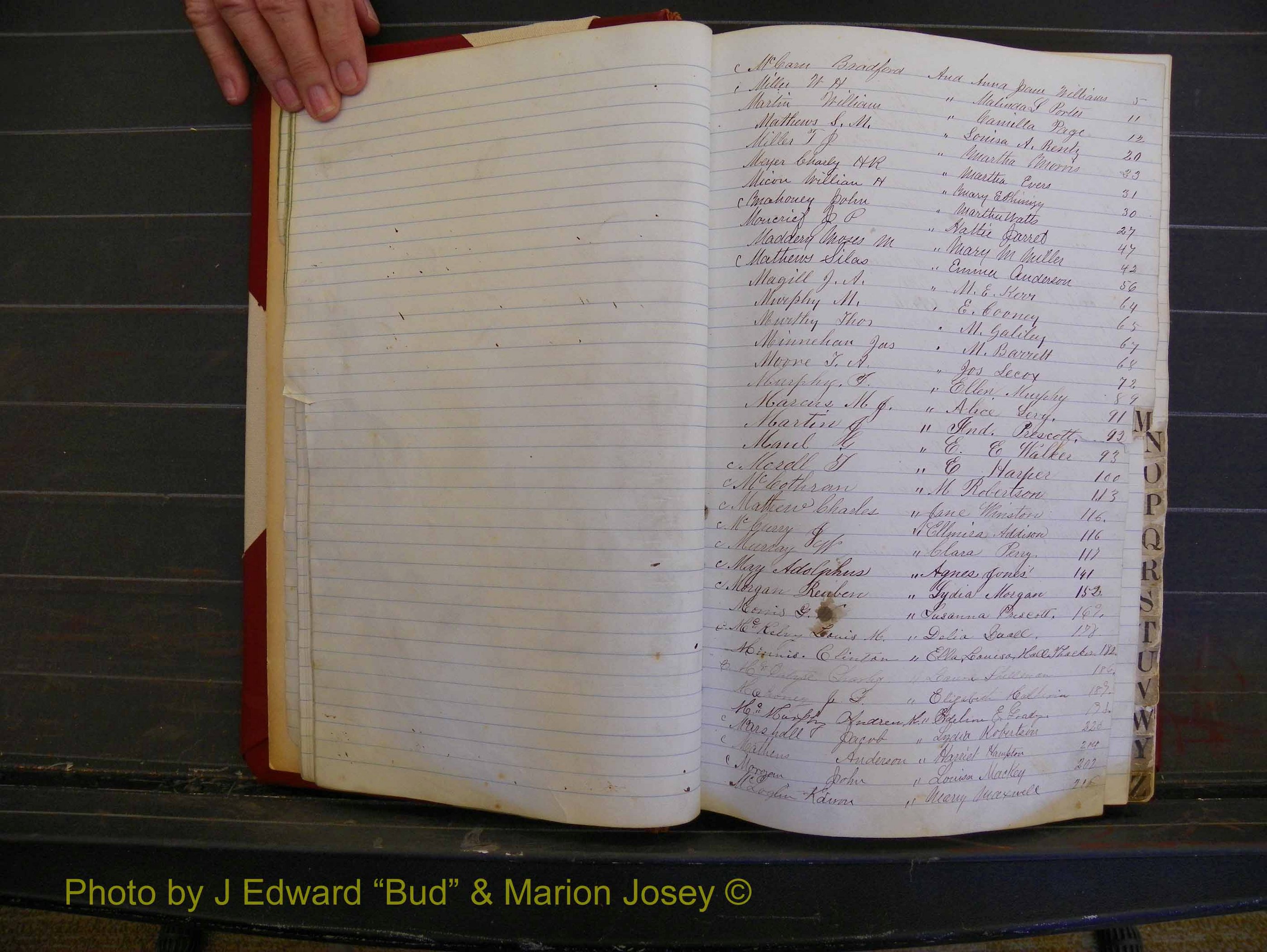 Richmond Marriages, Book G, 1860-1872 Index M (117).JPG