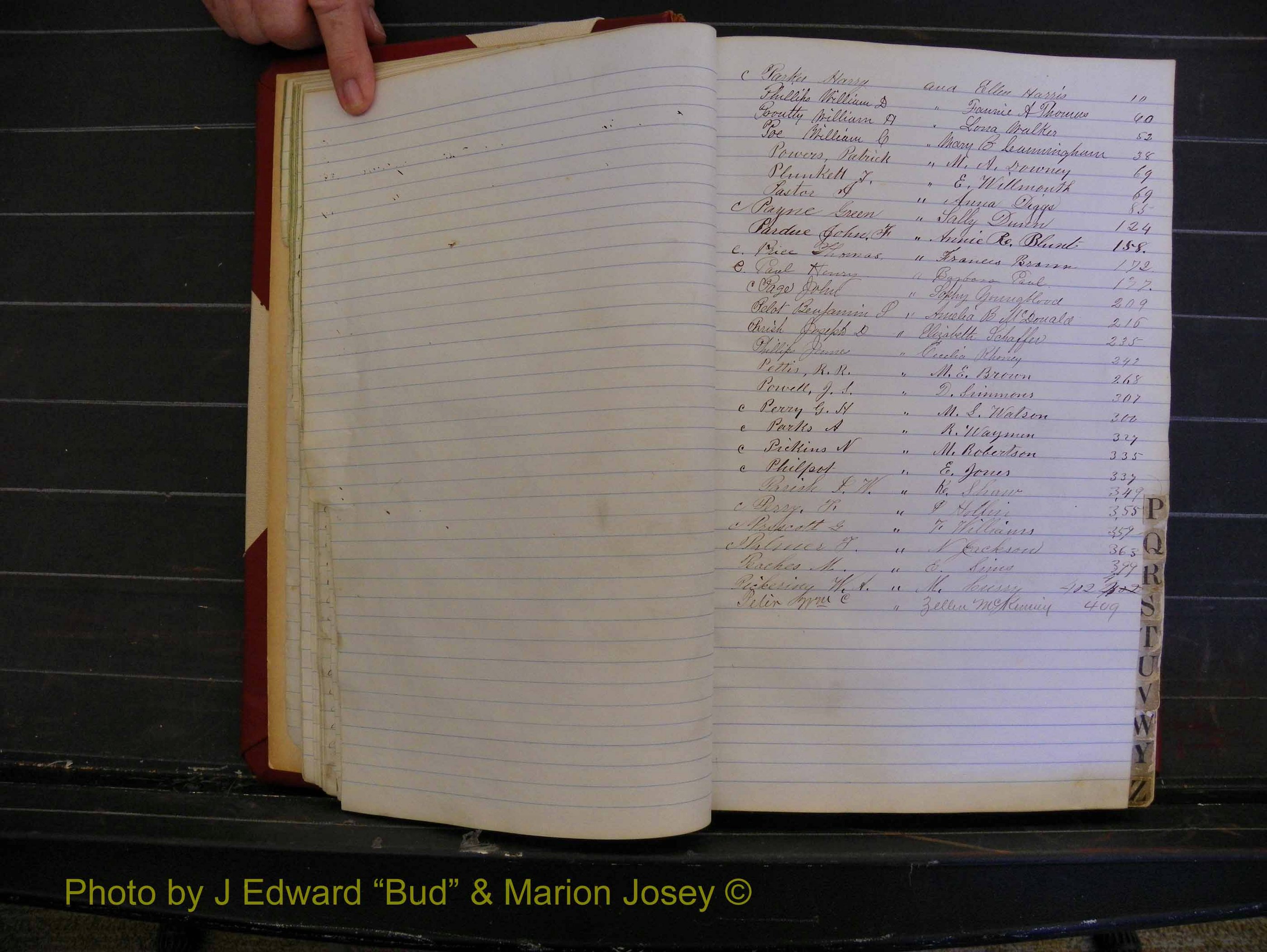 Richmond Marriages, Book G, 1860-1872 Index P (121).JPG