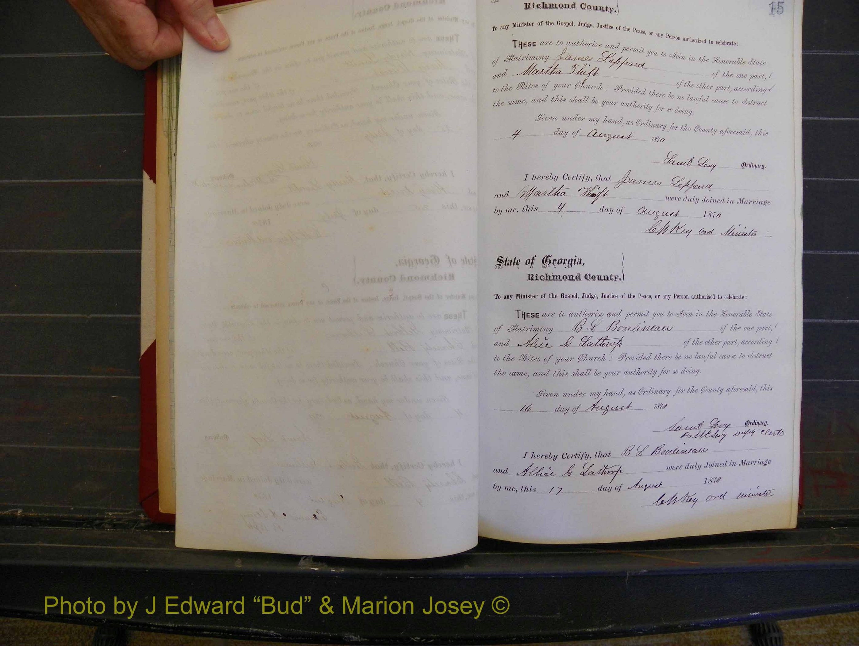 Richmond Marriages, Book G, 1860-1872 P 015.JPG