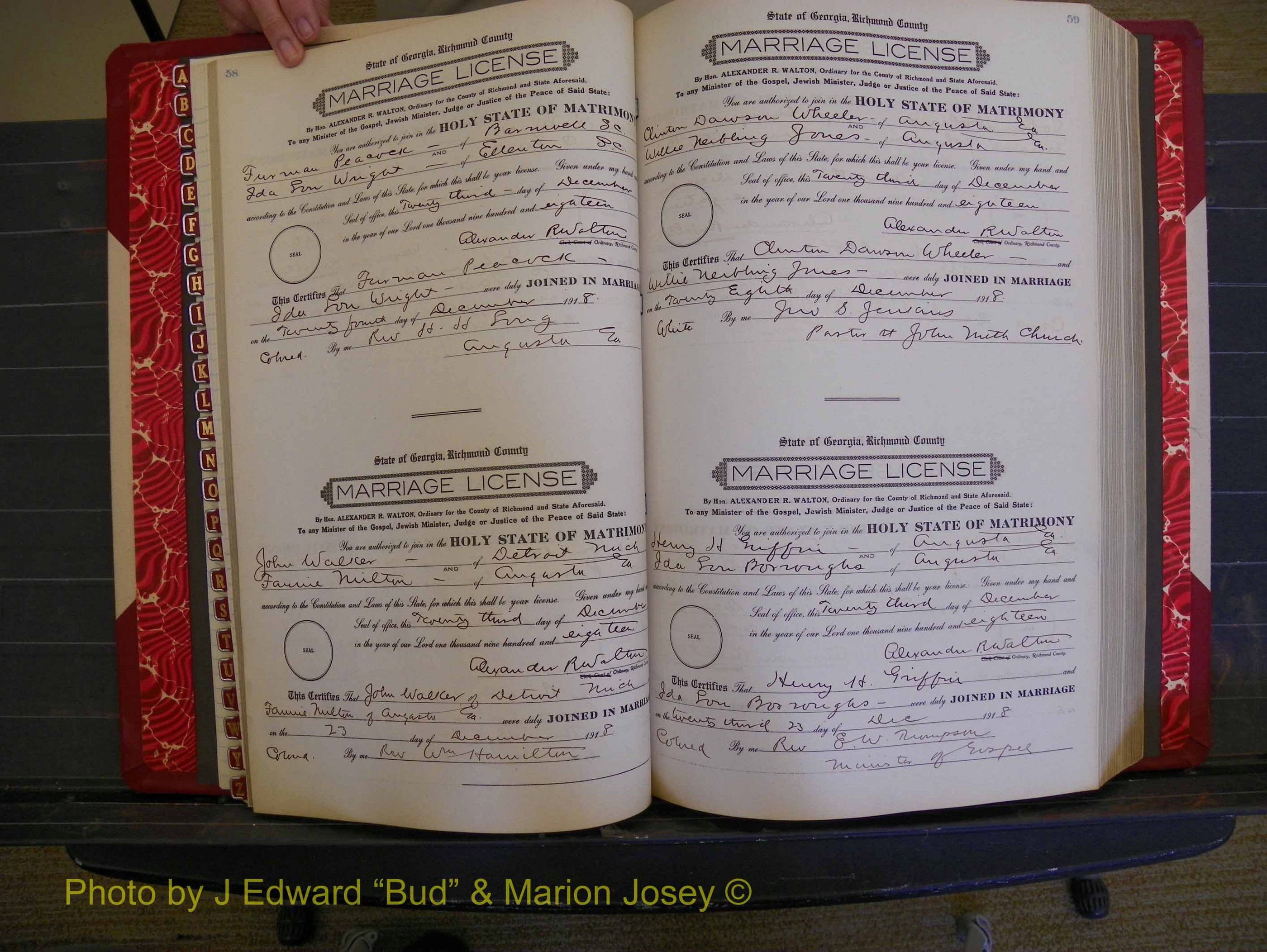 Richmond Marriages, Book MM, 1918-1919 P 058-059.JPG