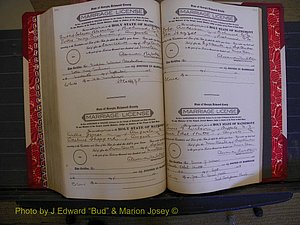 Richmond Marriages, Book MM, 1918-1919 P 584-585.JPG