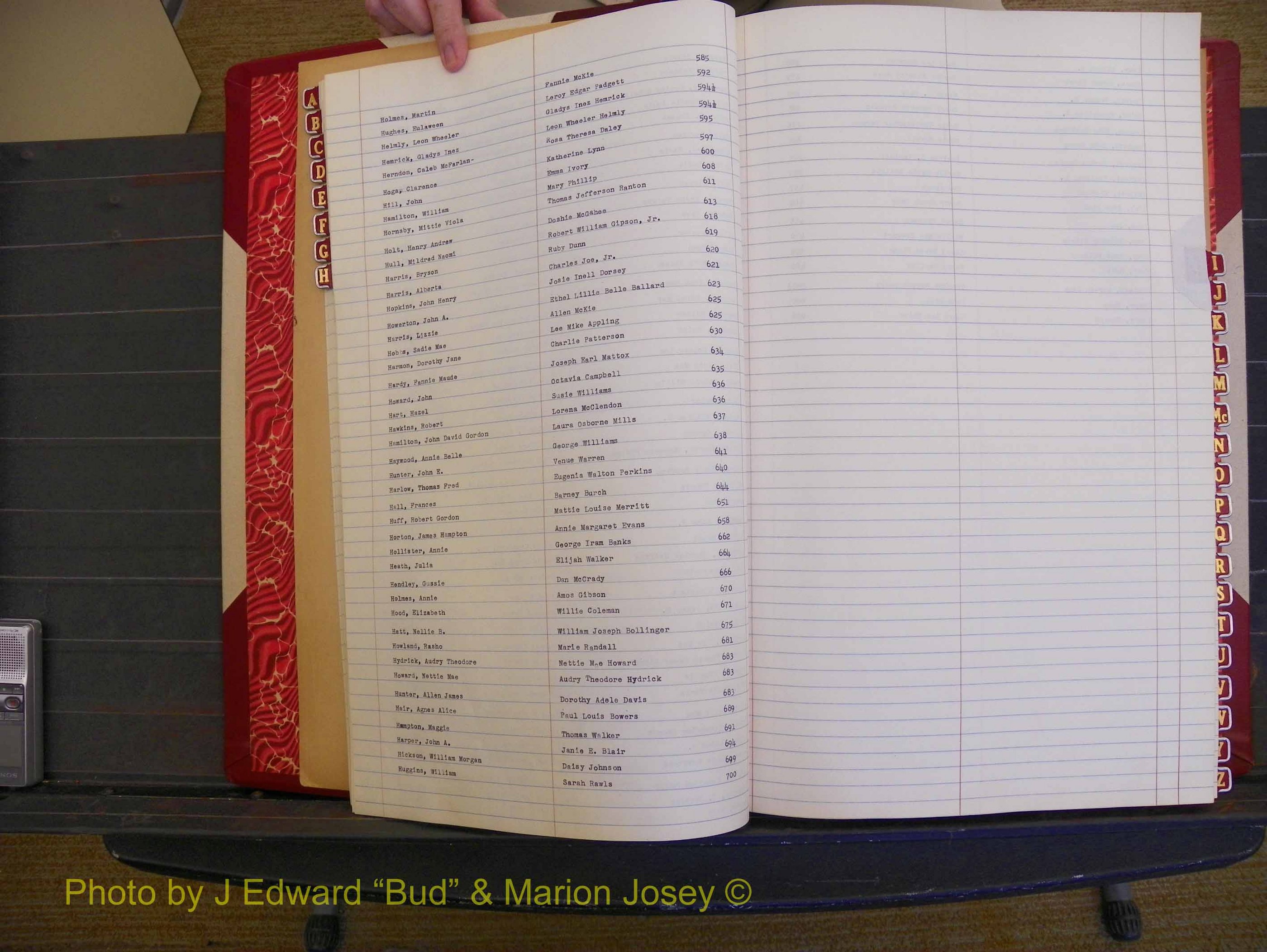 Richmond Marriages, Book RR, 1924-1927 Index H (117).JPG