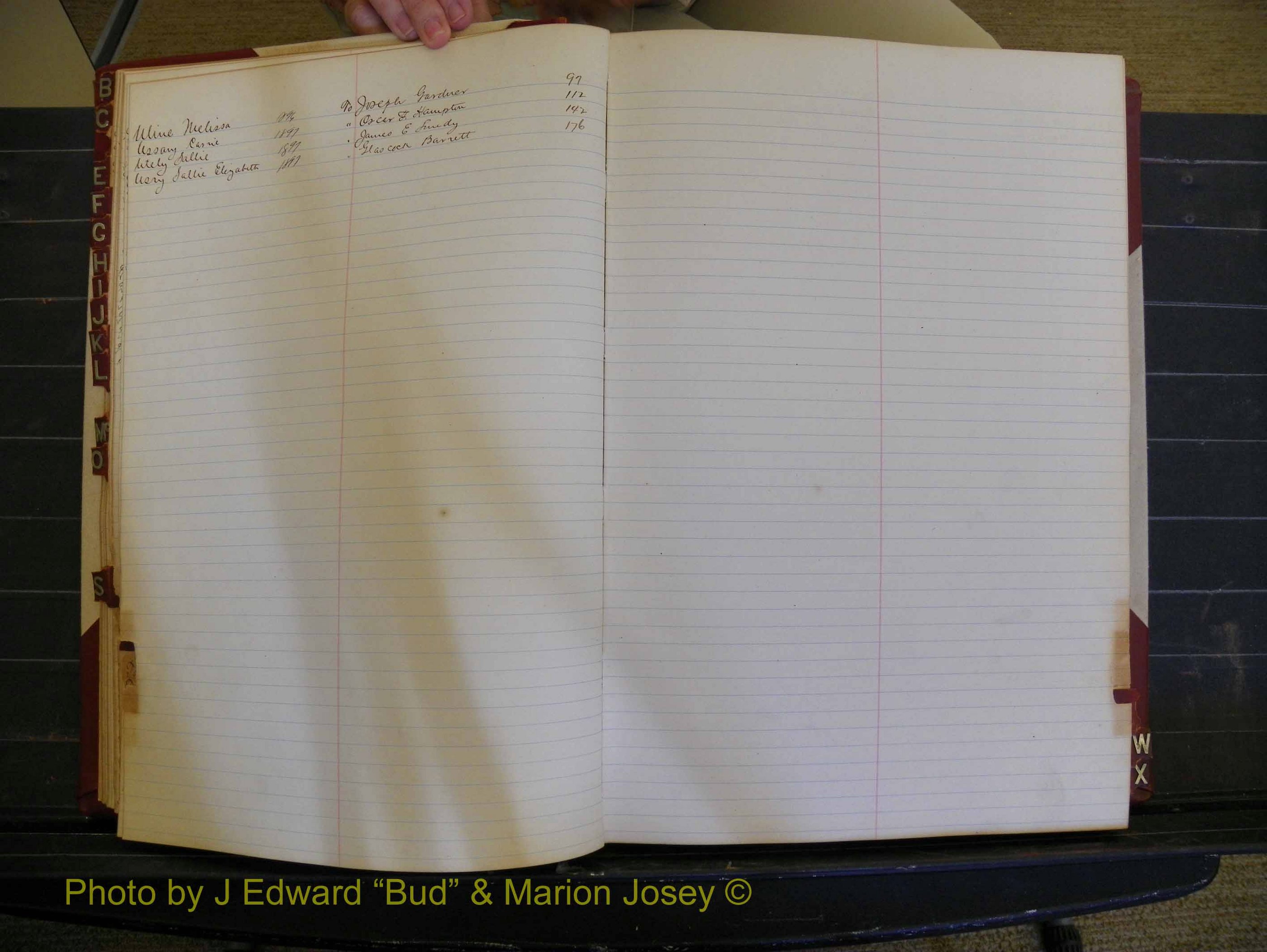 Richmond Marriages, Book U, 1896-1897 Index U (126).JPG