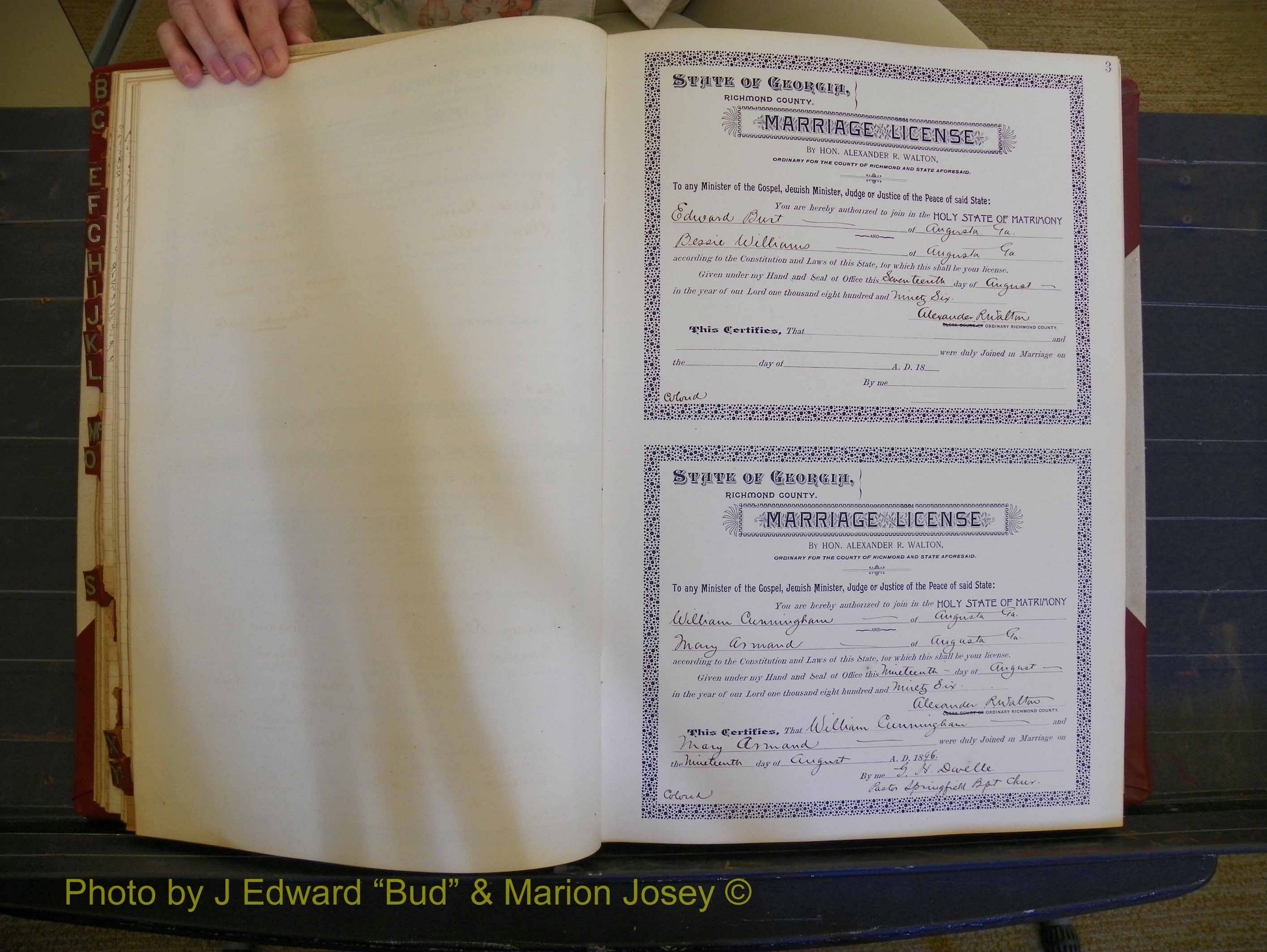 Richmond Marriages, Book U, 1896-1897 P 003.JPG