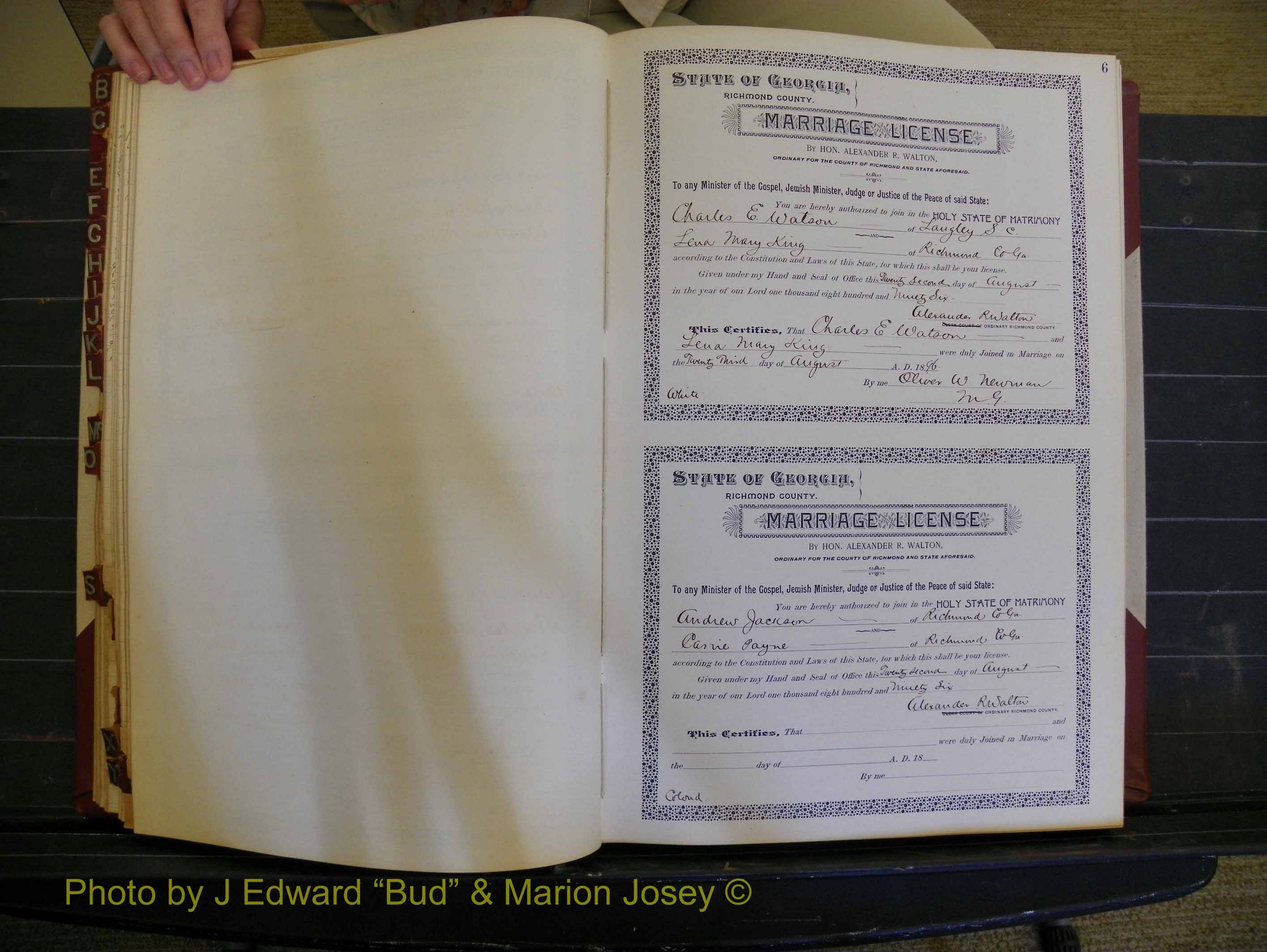 Richmond Marriages, Book U, 1896-1897 P 006.JPG