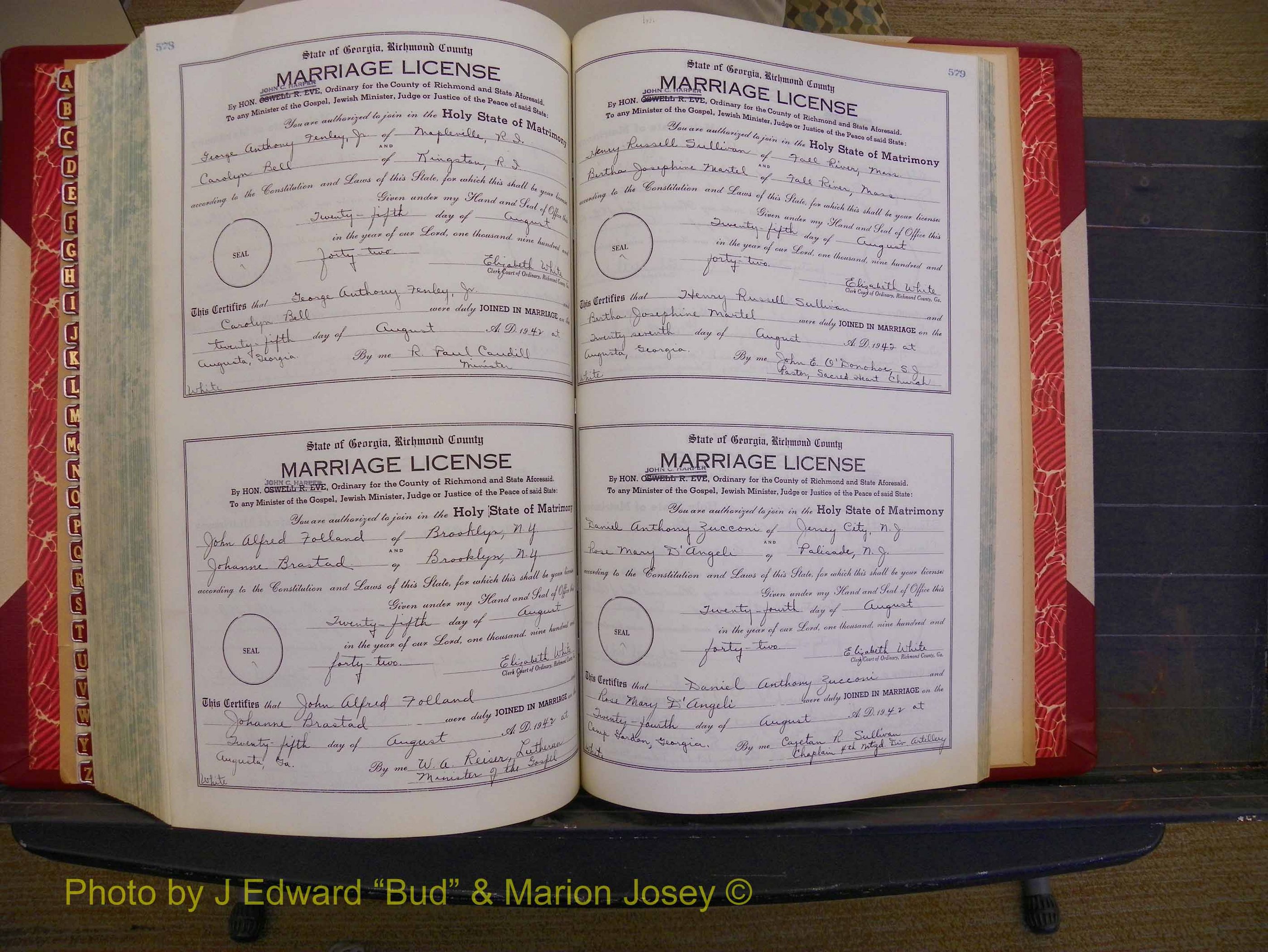 Richmond Marriages, Book UU, 1939-1942 P 578-579.JPG