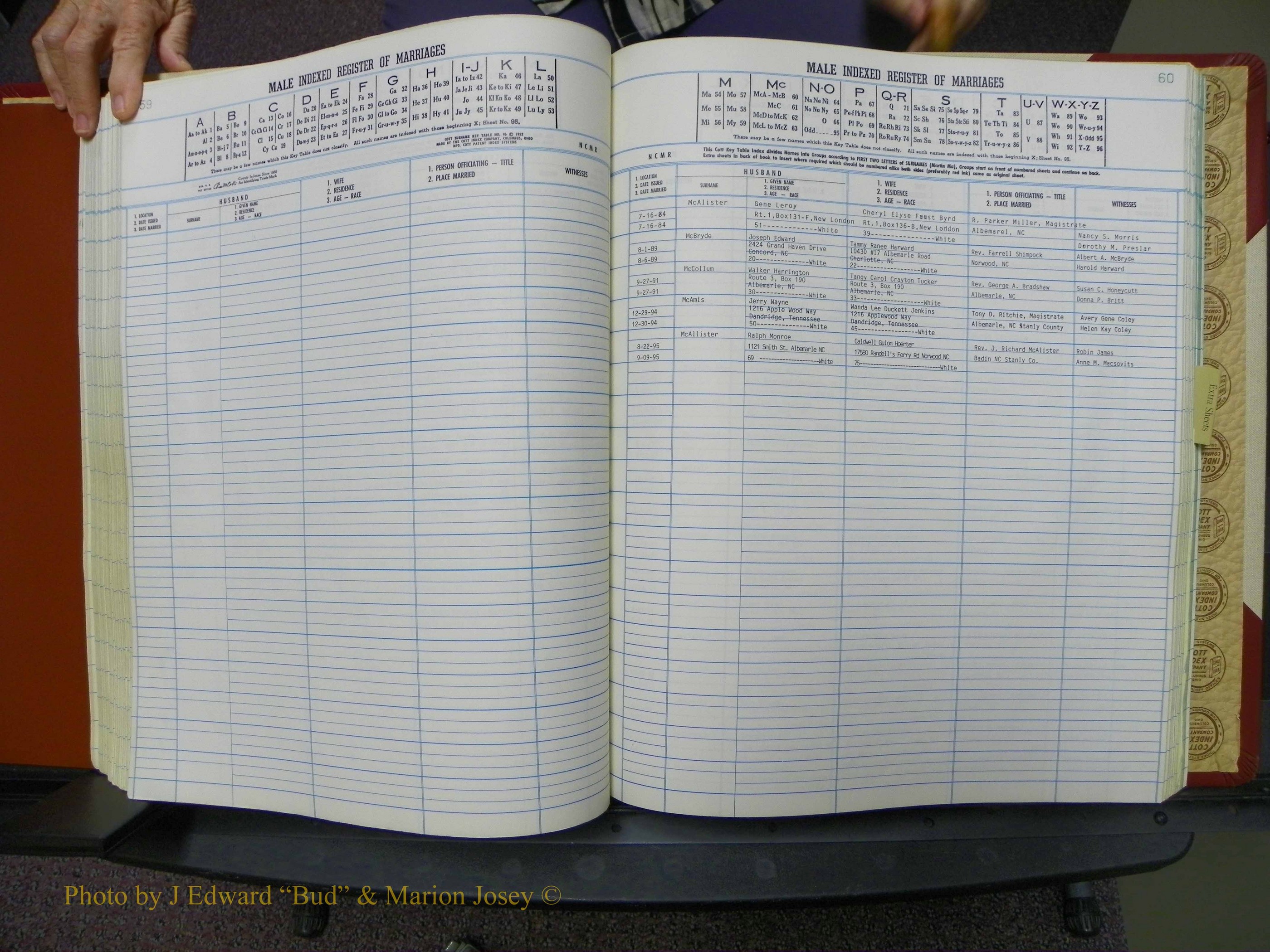 Stanley Co, NC Marriages, Male Index, A-Z, 1979-1994 (132).JPG